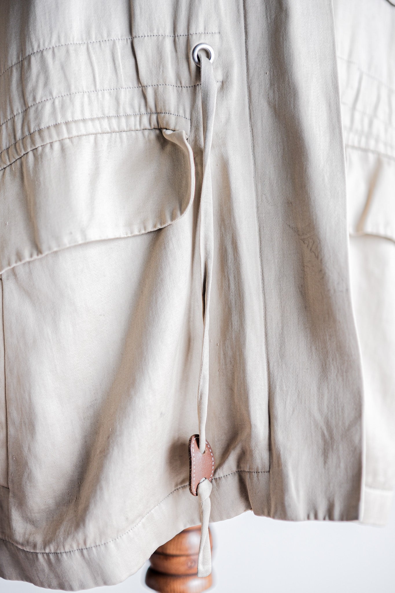 【~00's】Old Hermès Paris Linen Jacket by Martin Margiela Size.42