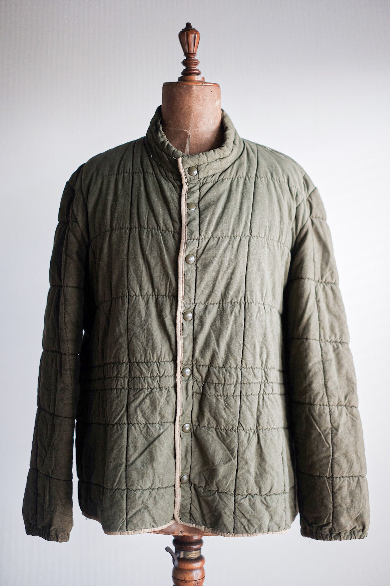 【~50's】French Army Quilted Liner Jacket Size.6