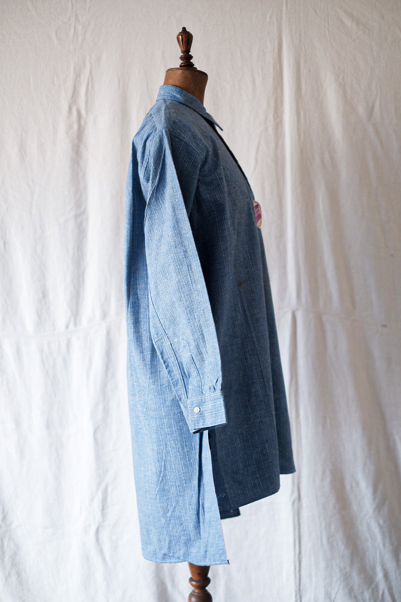 【~30's】French Vintage Grandpa Shirt "Dead Stock"