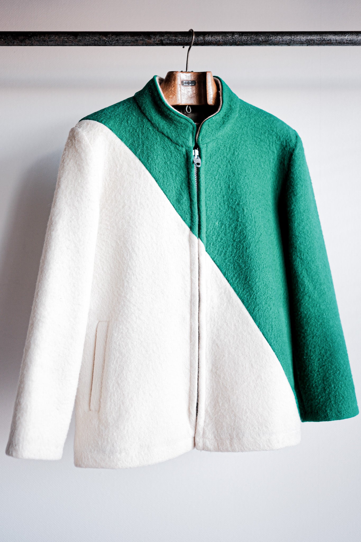 【~60's】British Vintage 2 Tone Wool Jacket "Kerr's"