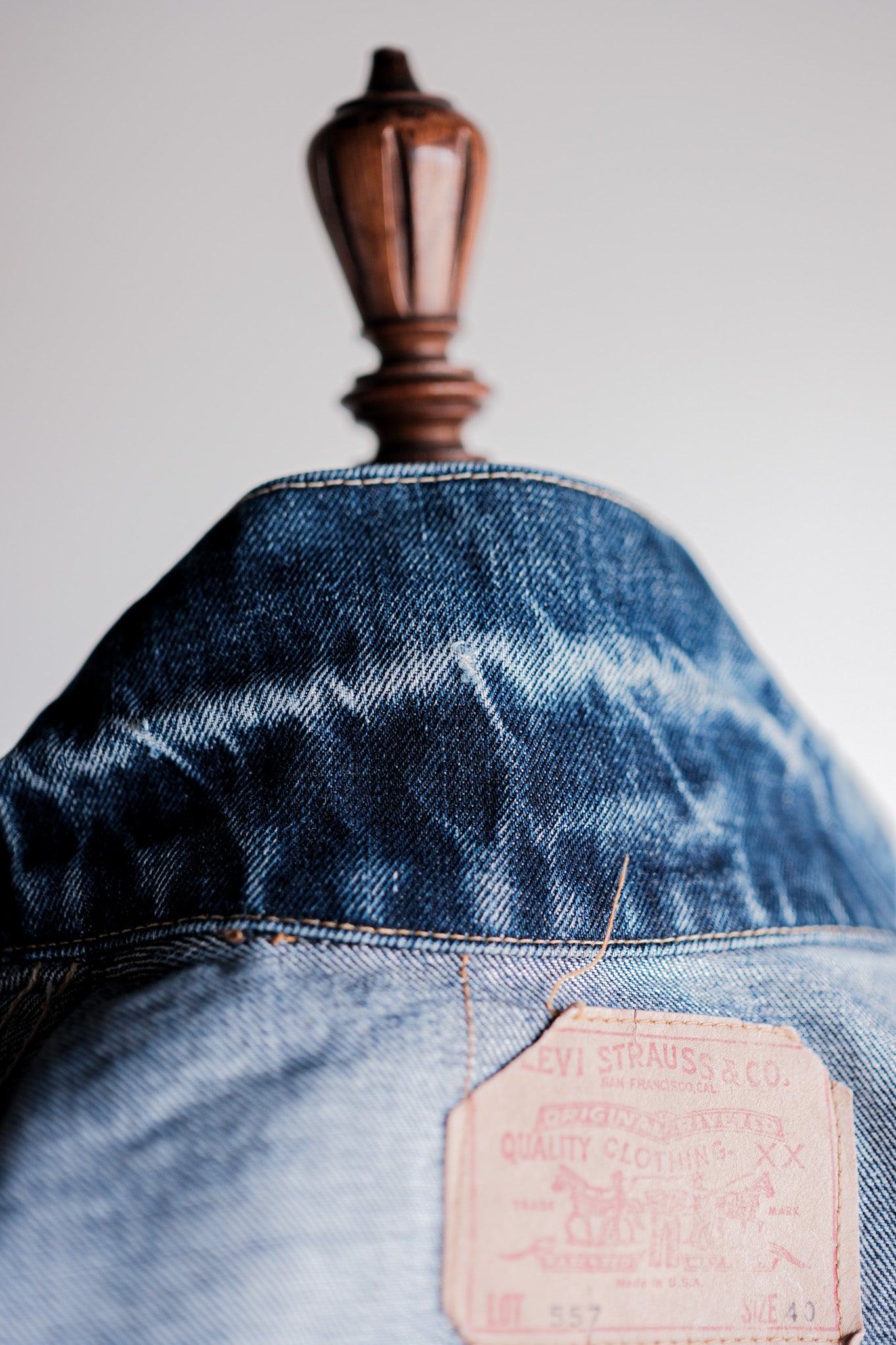 【~60's】Vintage Levi's 557 Denim Jacket Size.40 "Big E"