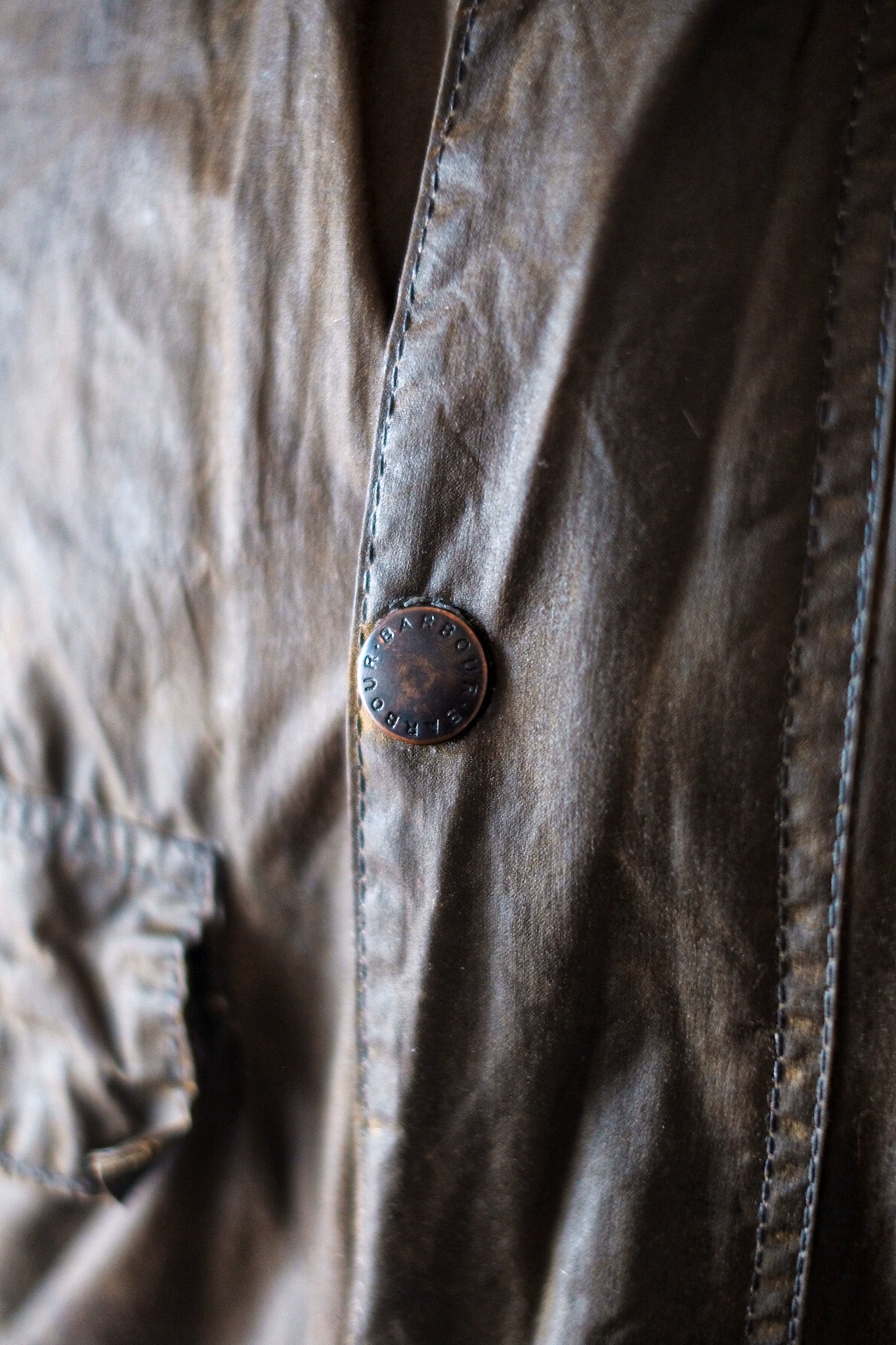 【~80's】Vintage Barbour "BEDALE" 2 Crest Size.38