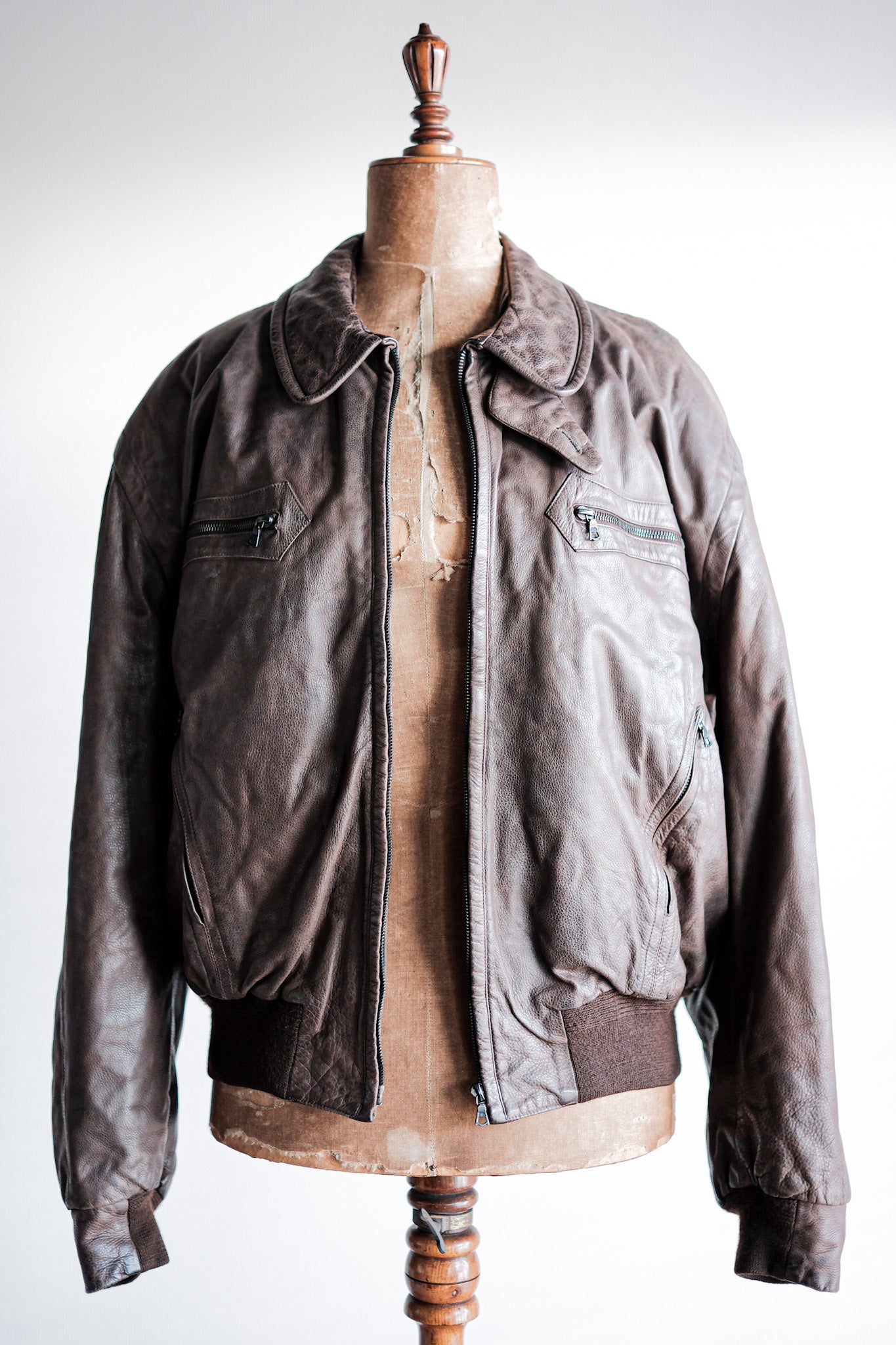 【~90's】Old SERAPHIN Leather Jacket Size.52