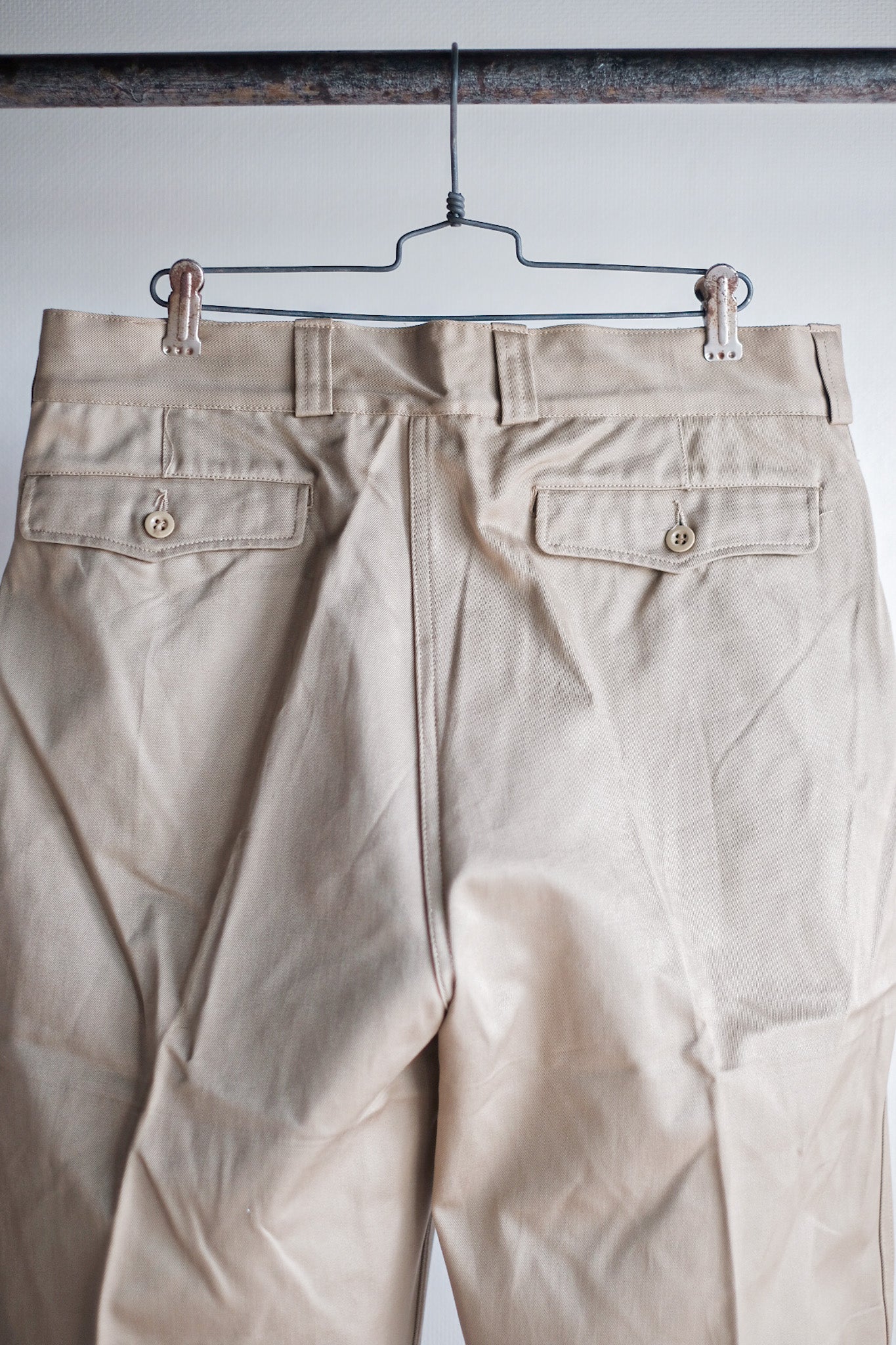 【~60's】French Army M52 Chino Trousers Size.23 "Dead Stock"