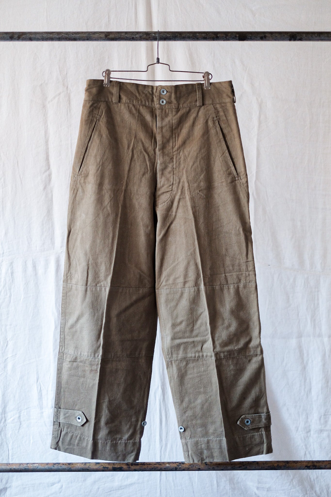 【~50's】French Army M47 Field Trousers "Motorcycle Type"