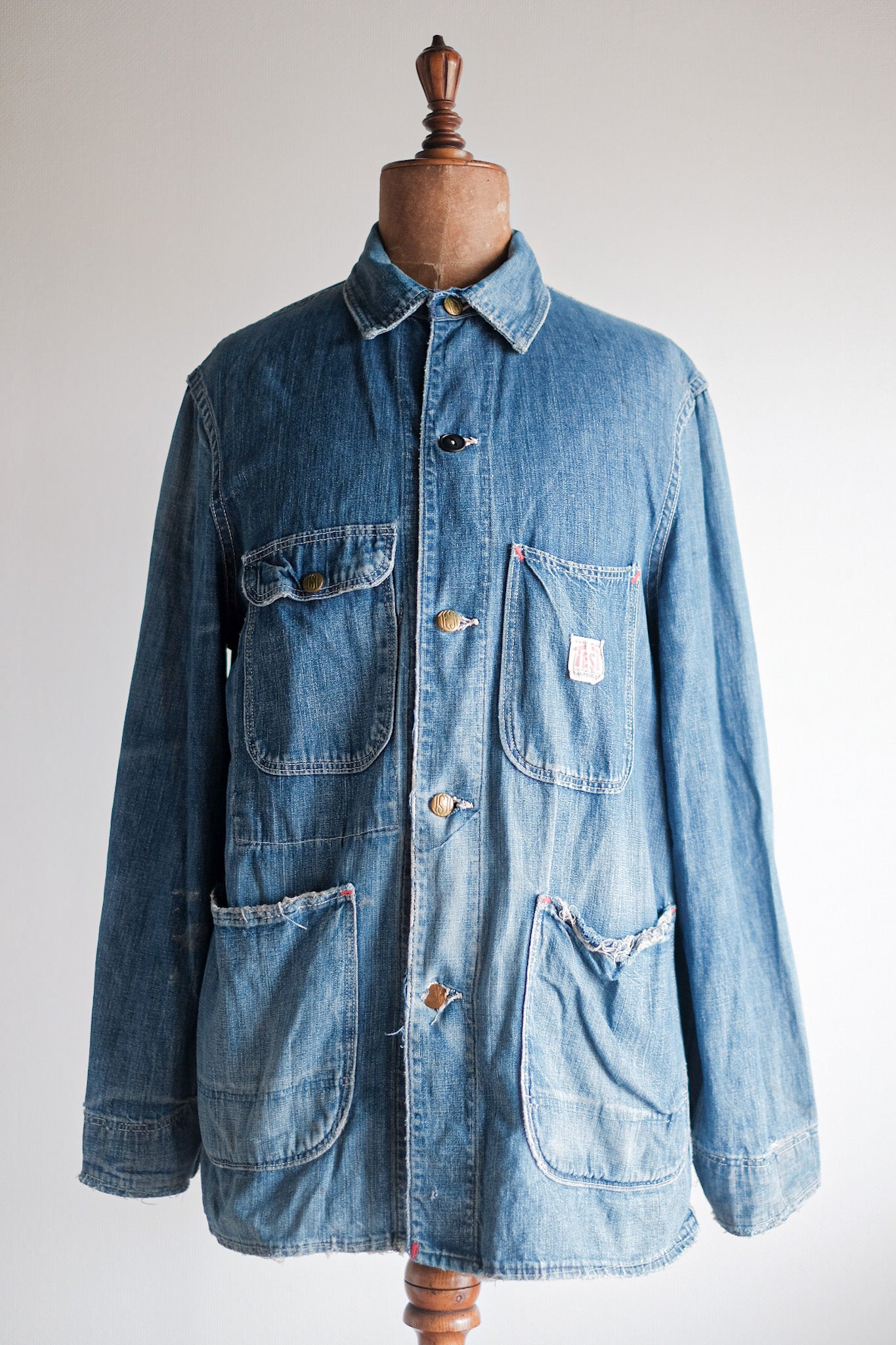 40's】American Vintage Denim Coverall 