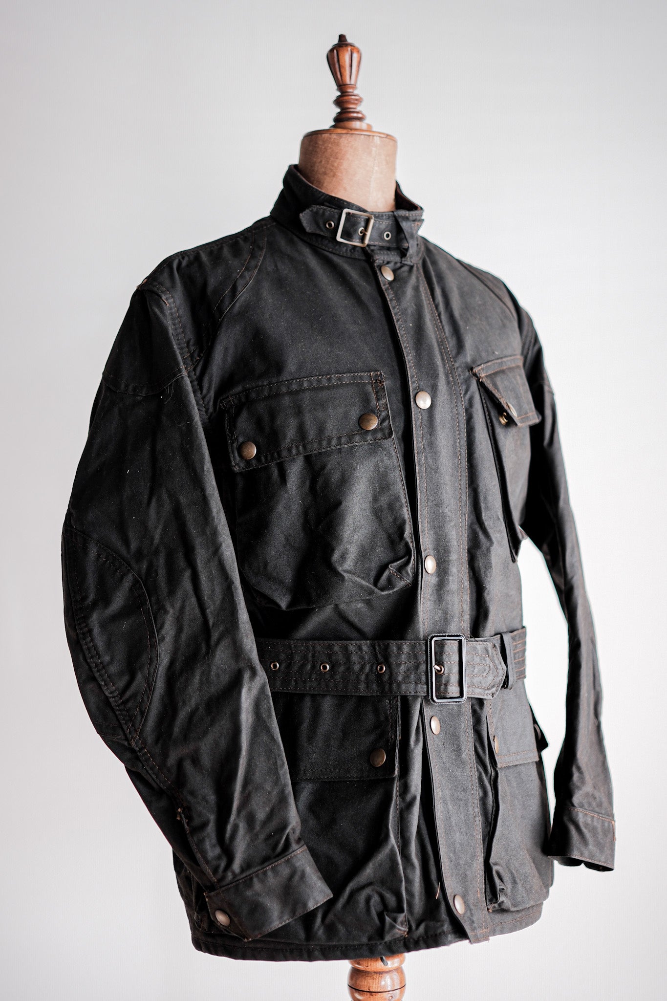 【~60's】Vintage Belstaff Waxed Jacket & Trousers Set Up Size.38 "TRIALMASTER"