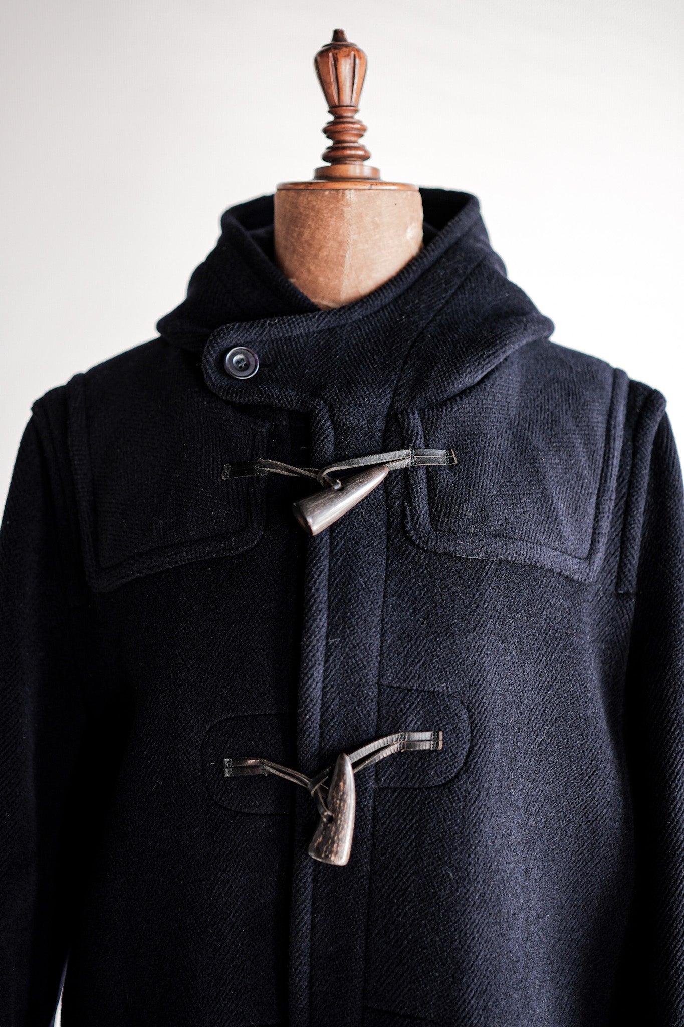 【~90's】Old INVERTERE Wool Duffle Coat "Moorbrook"