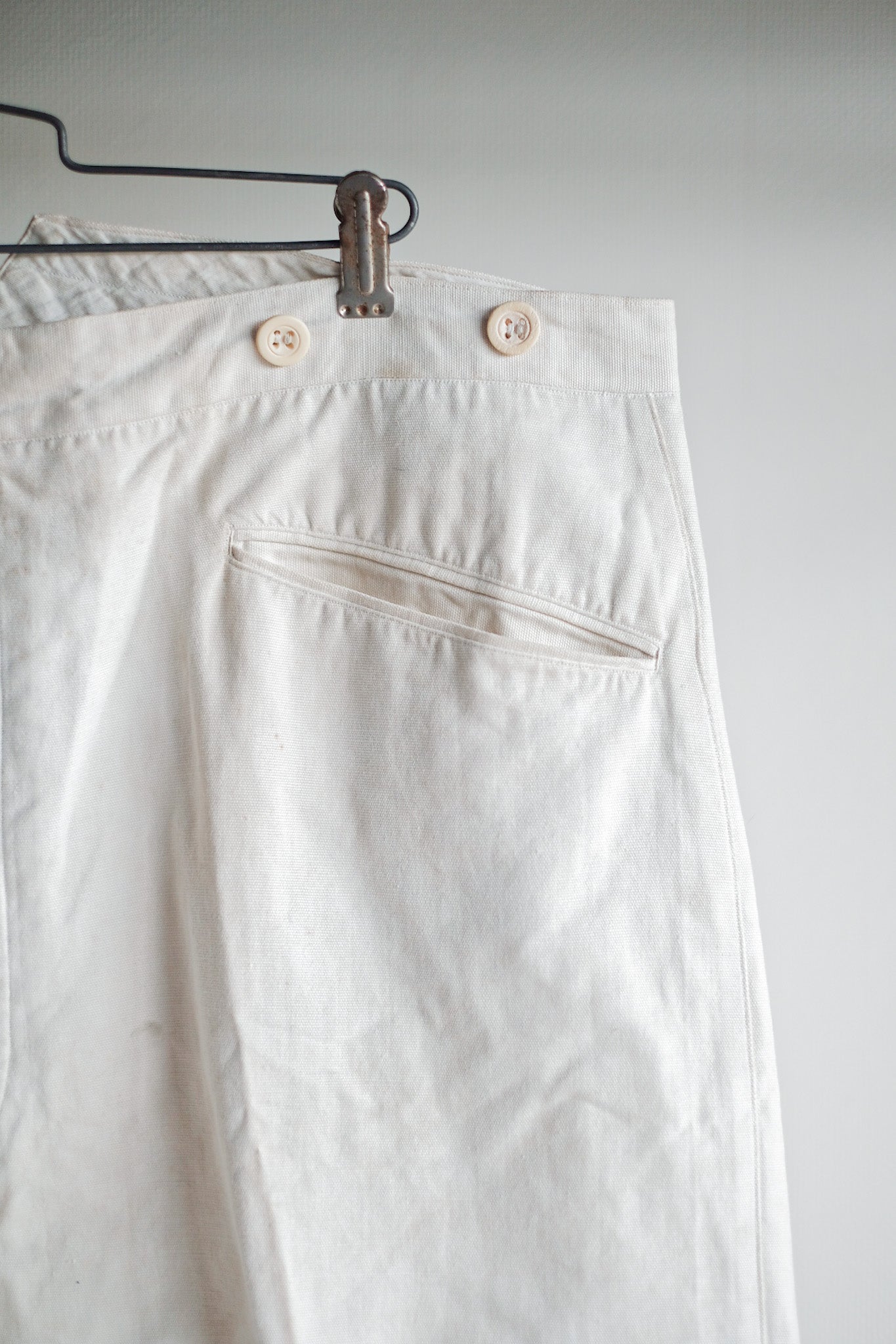 【~30's】French Vintage Linen Work Pants