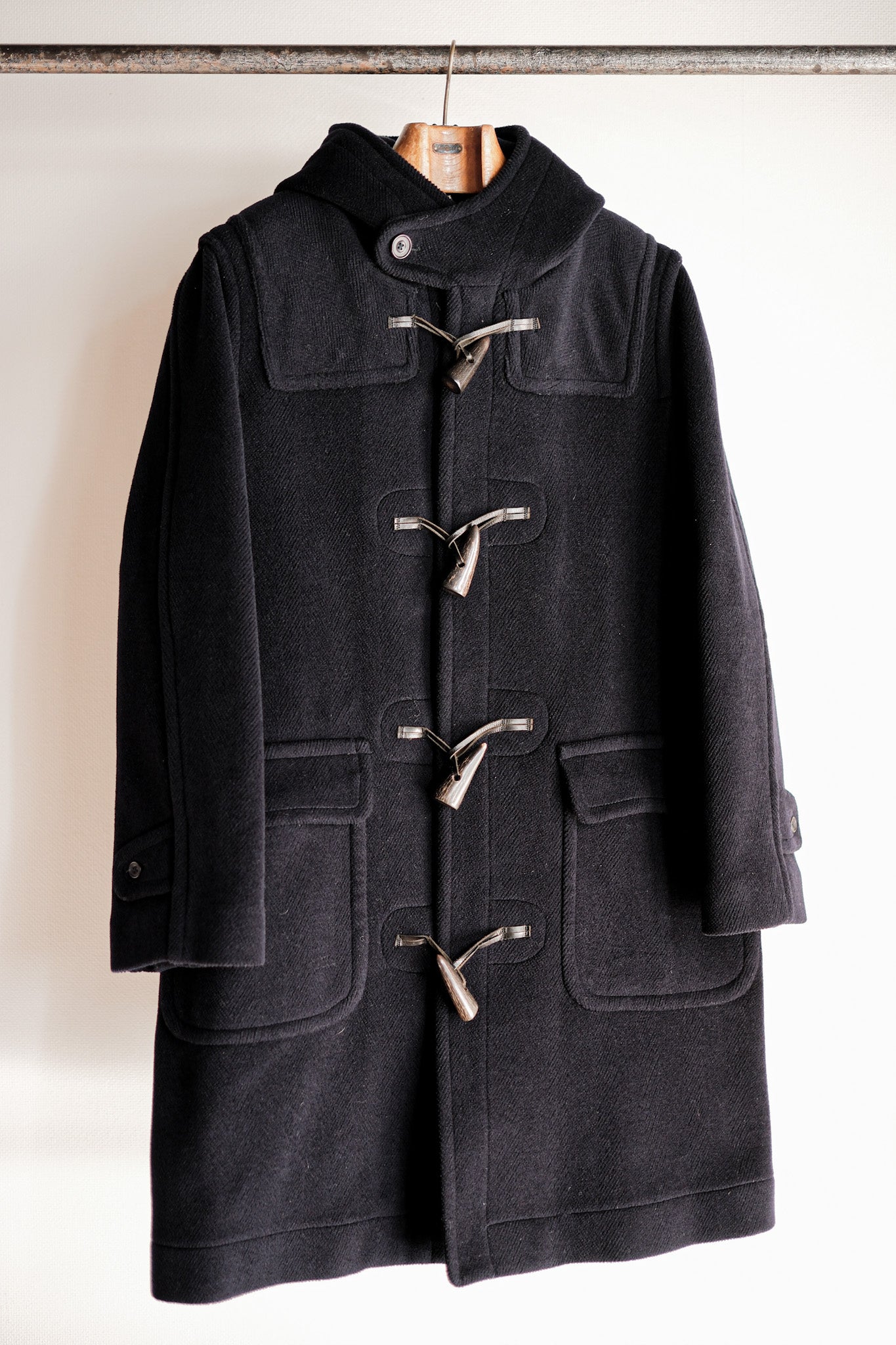 【~90's】Old INVERTERE Wool Duffle Coat "Moorbrook"