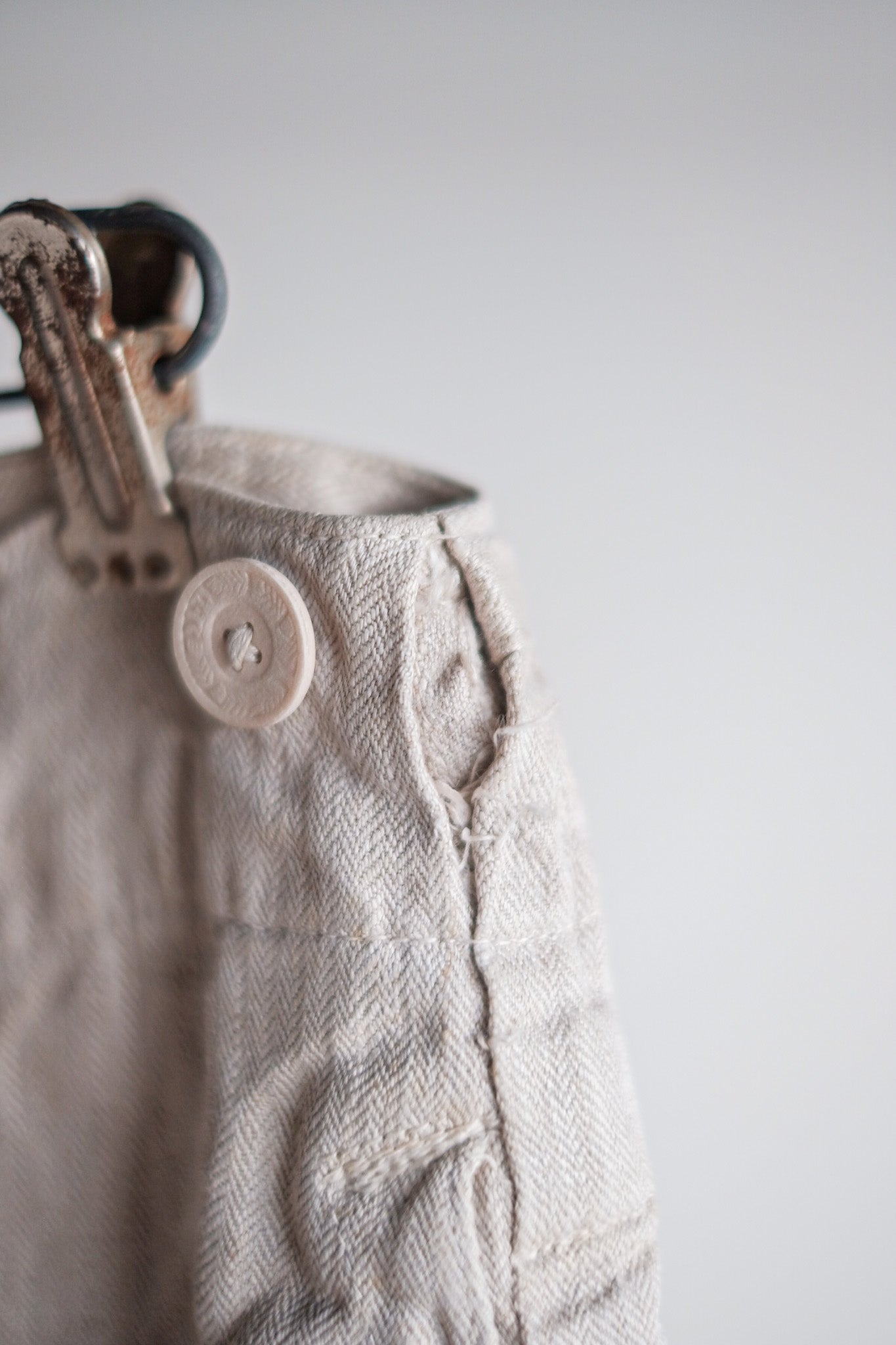 【~40's】WW2 German Army Drillich HBT Linen Trousers