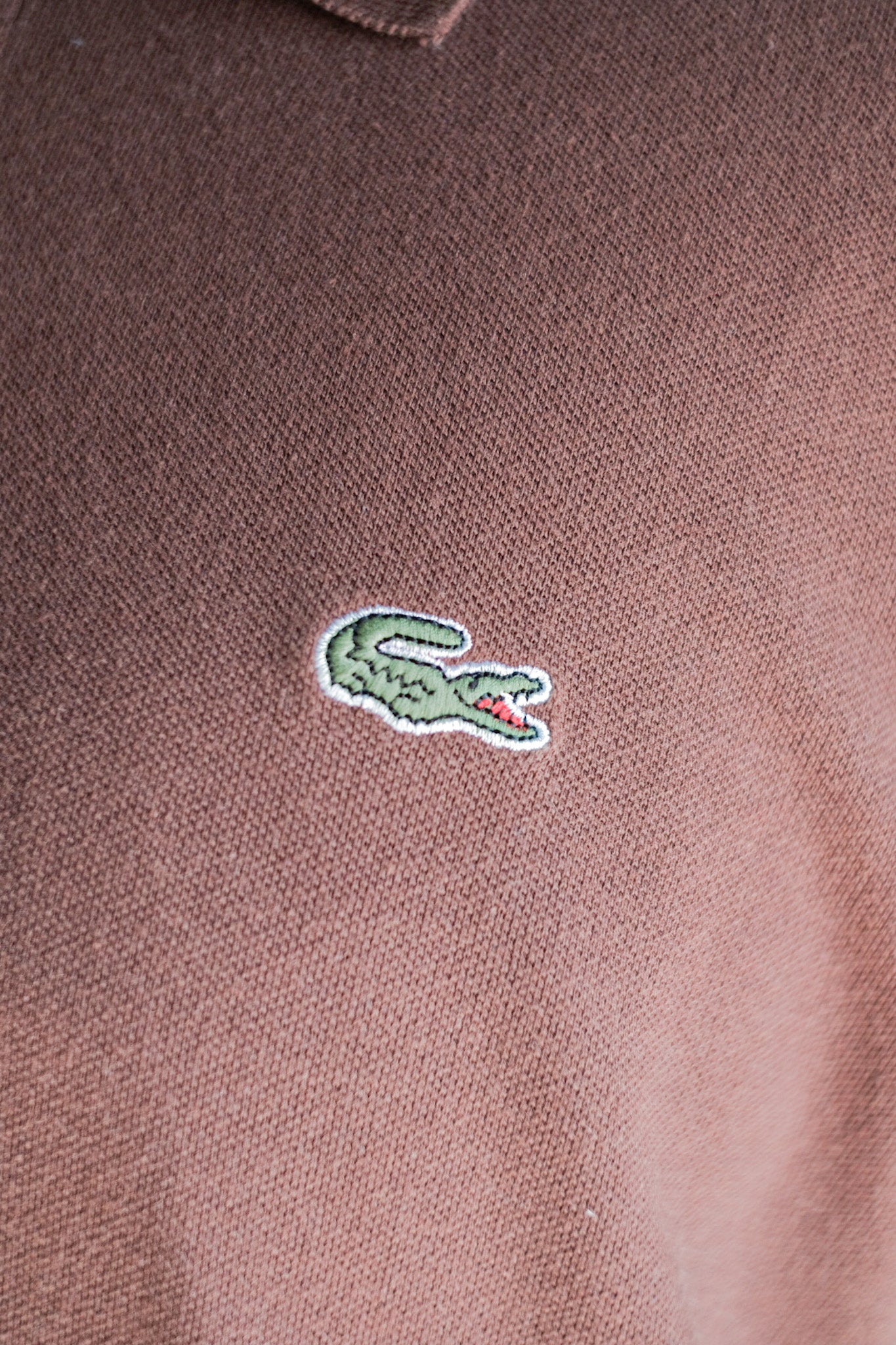 【~80's】CHEMISE LACOSTE S/S Polo Shirt Size.6 "Brown"