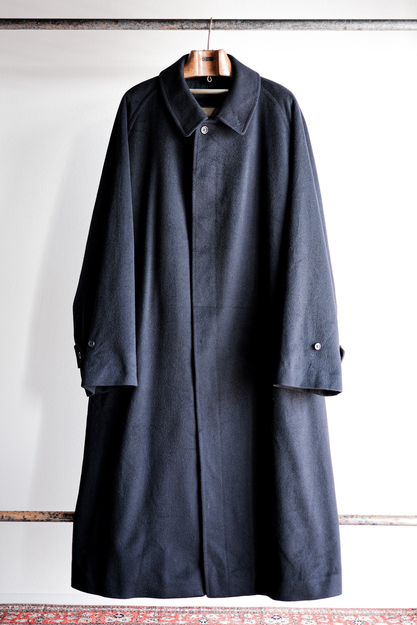 【~90's】Vintage Burberry's Single Raglan Balmacaan Coat Size.60RX "PURE CASHMERE"
