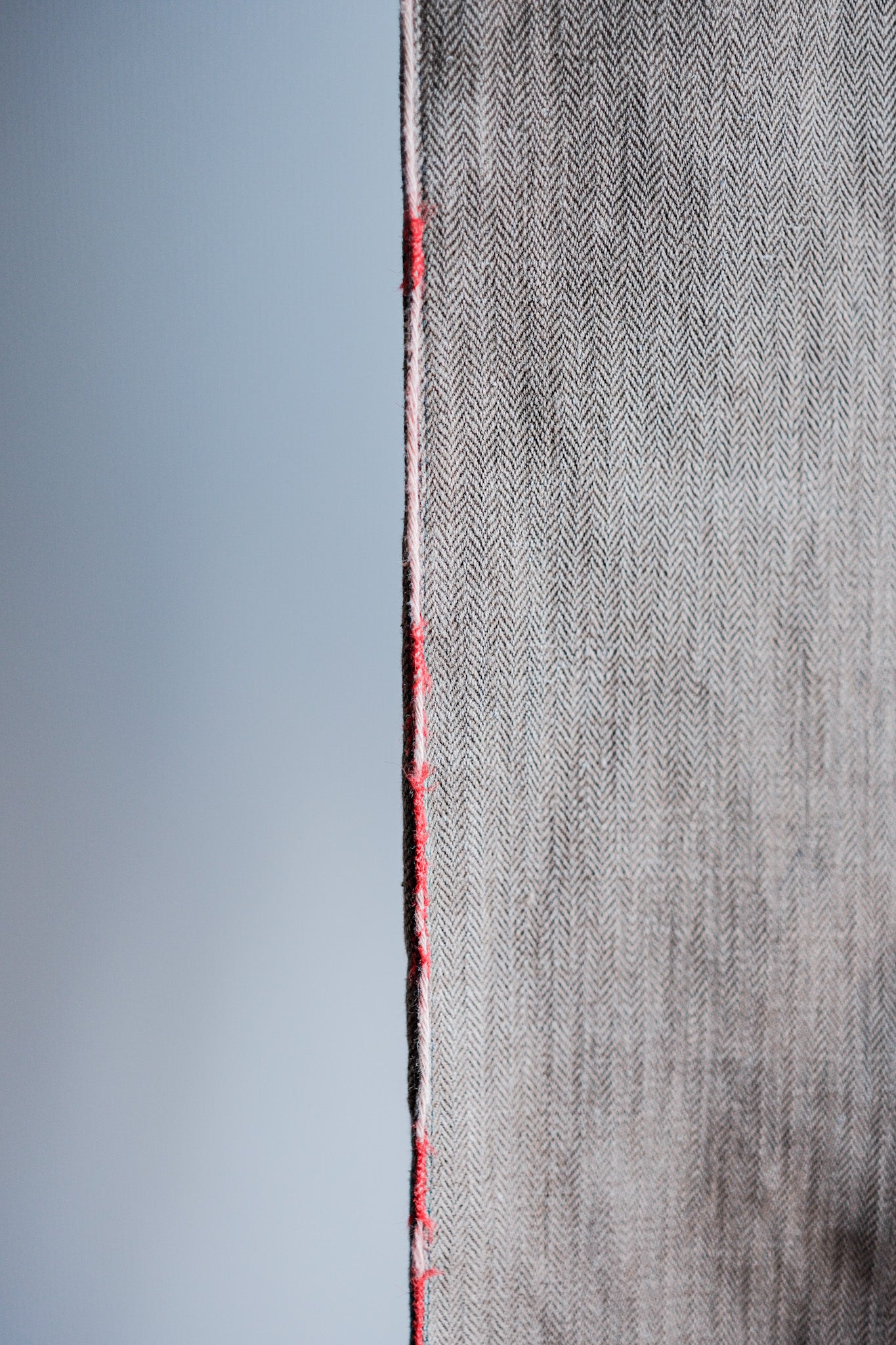 【Late 19th C】French Antique Brown HBT Linen Firefighter Trousers