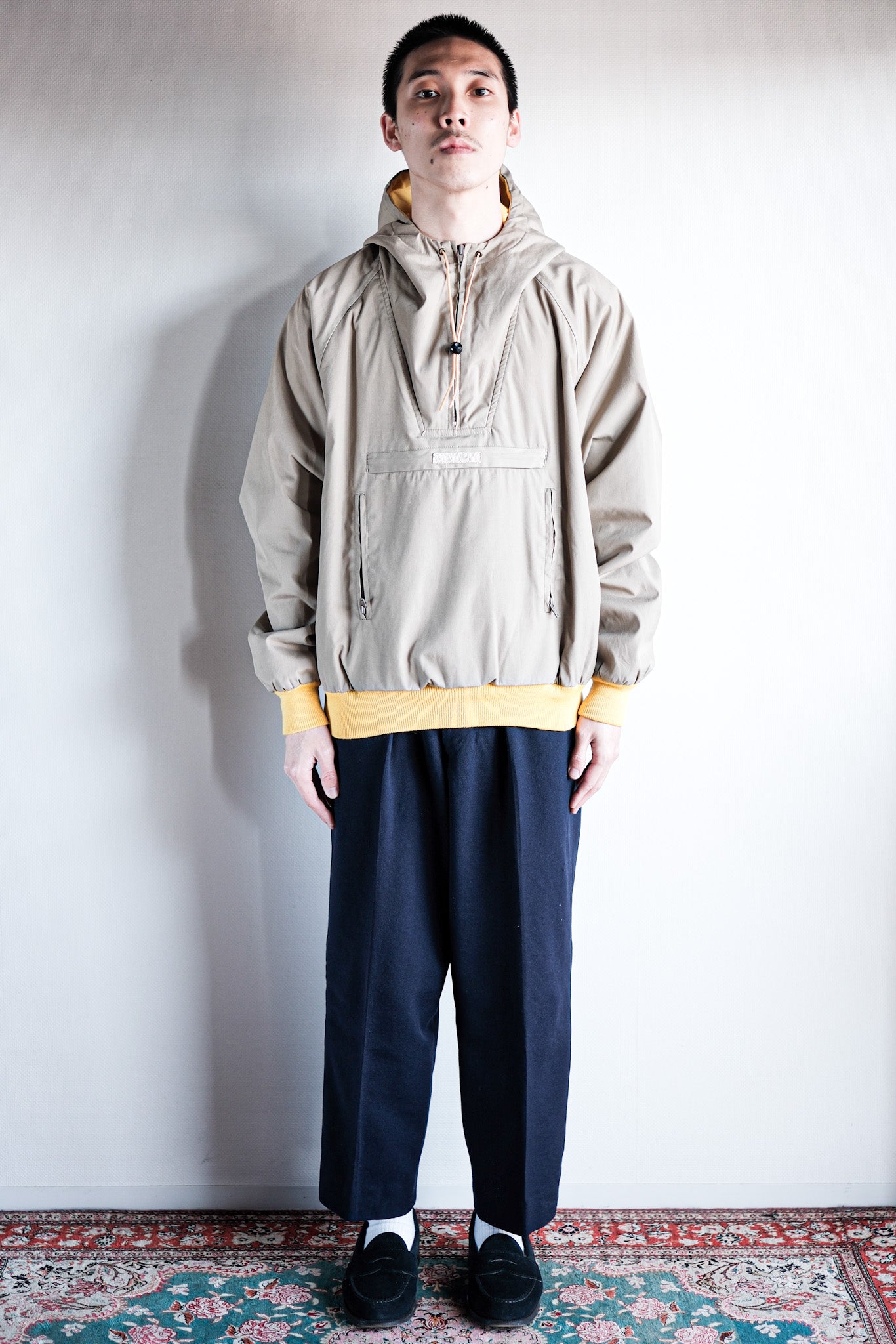 【~70's】American Vintage Cotton × Polyester Smock Size.L "HIGH SIERRA"
