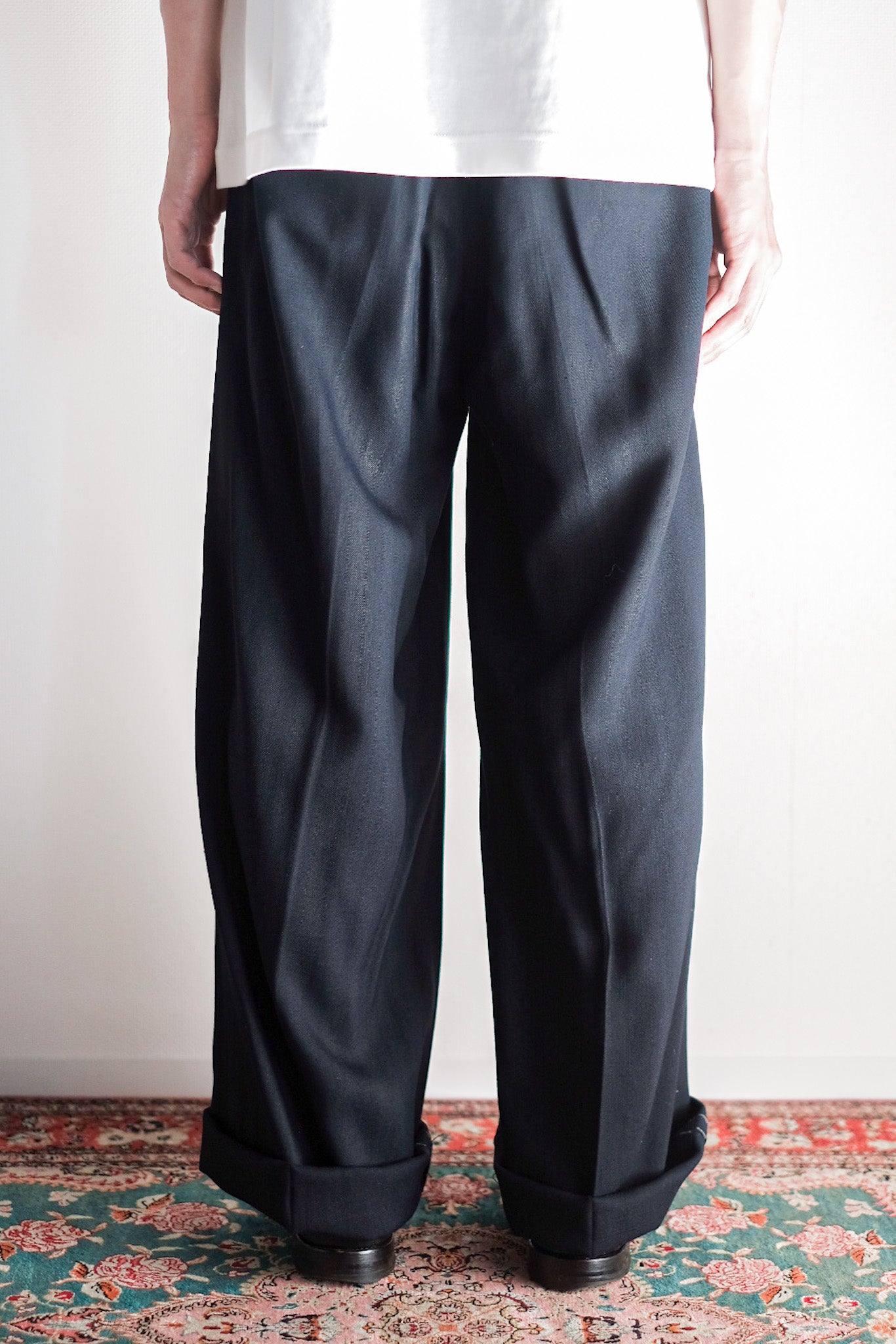 【~40's】German Vintage Rayon Wool Trousers