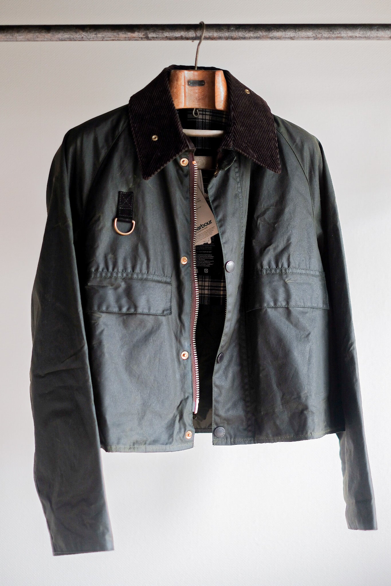 【~90's】Vintage Barbour "SPEY" 3 Crest Size.MEDIUM "Dead Stock"