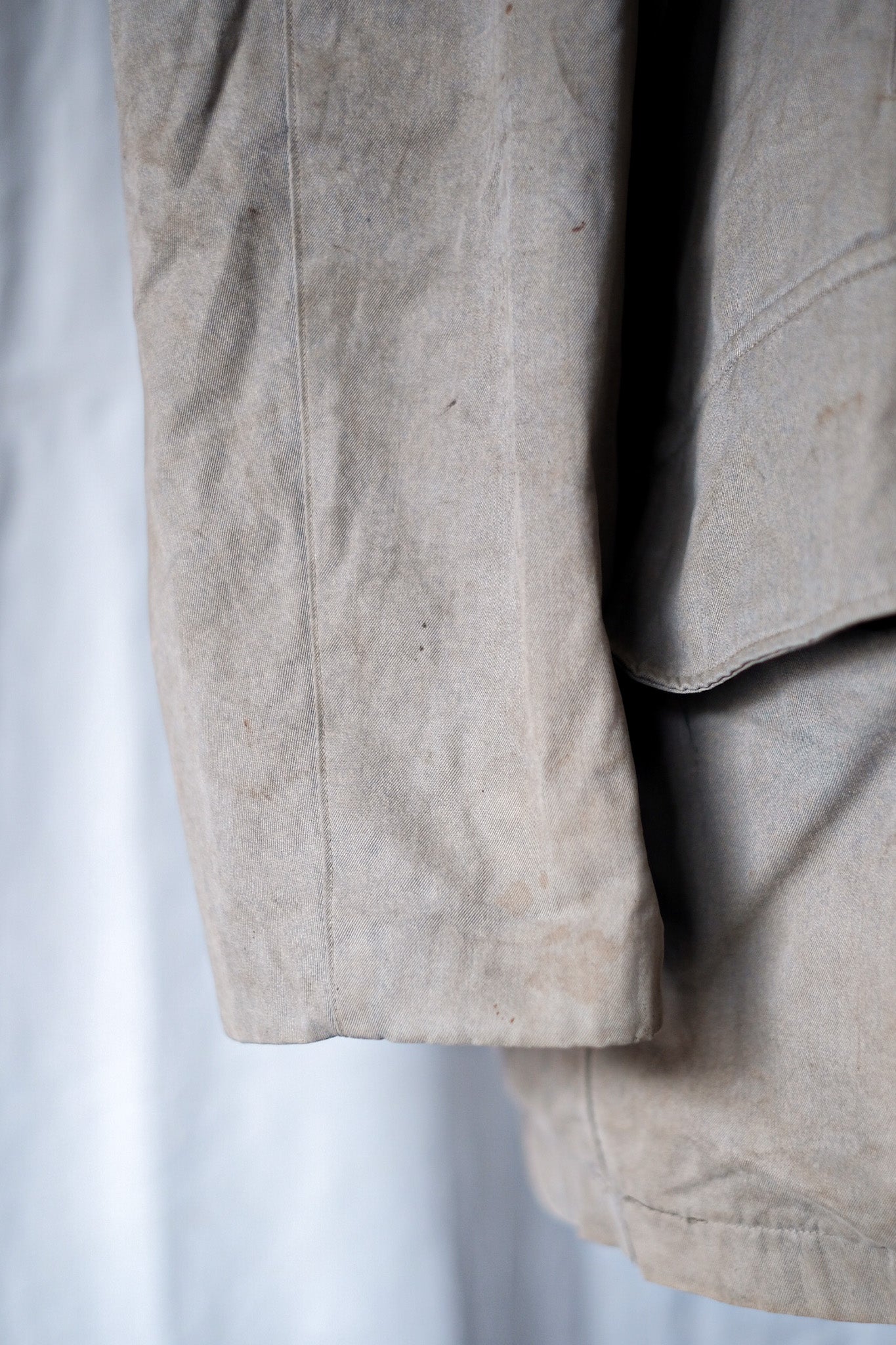 【~60's】French Vintage Cotton Hunting Jacket "Belle Jardiniere"