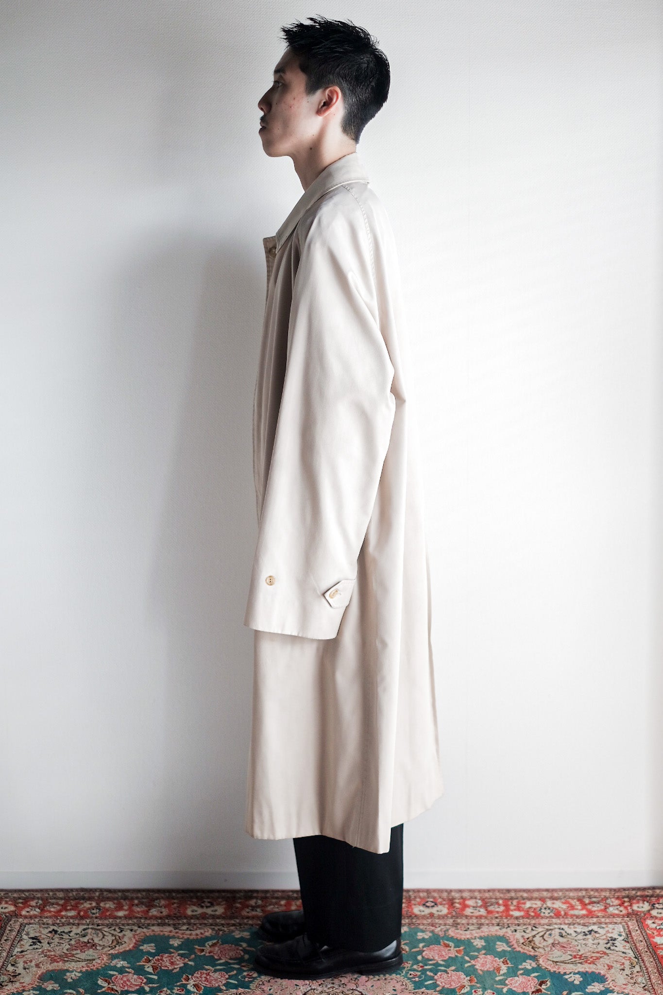 【~80's】Vintage Burberry's Single Raglan Balmacaan Coat