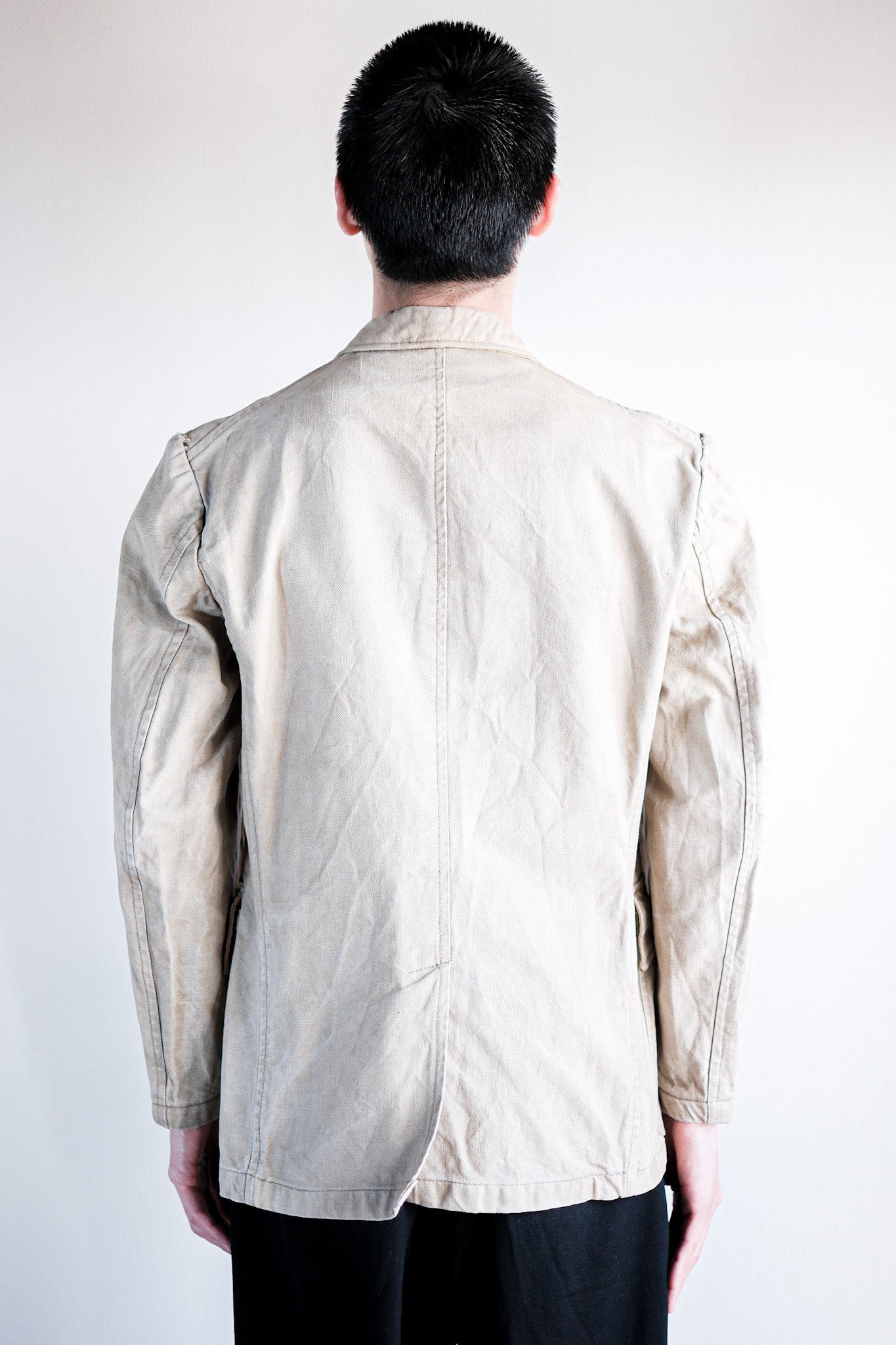 【~40's】French Vintage Double Breasted Work Jacket
