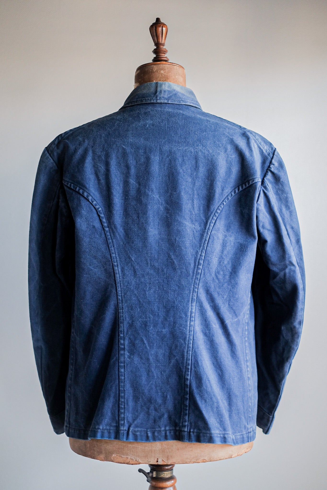 【~30's】French Vintage Indigo Metis Fireman Jacket