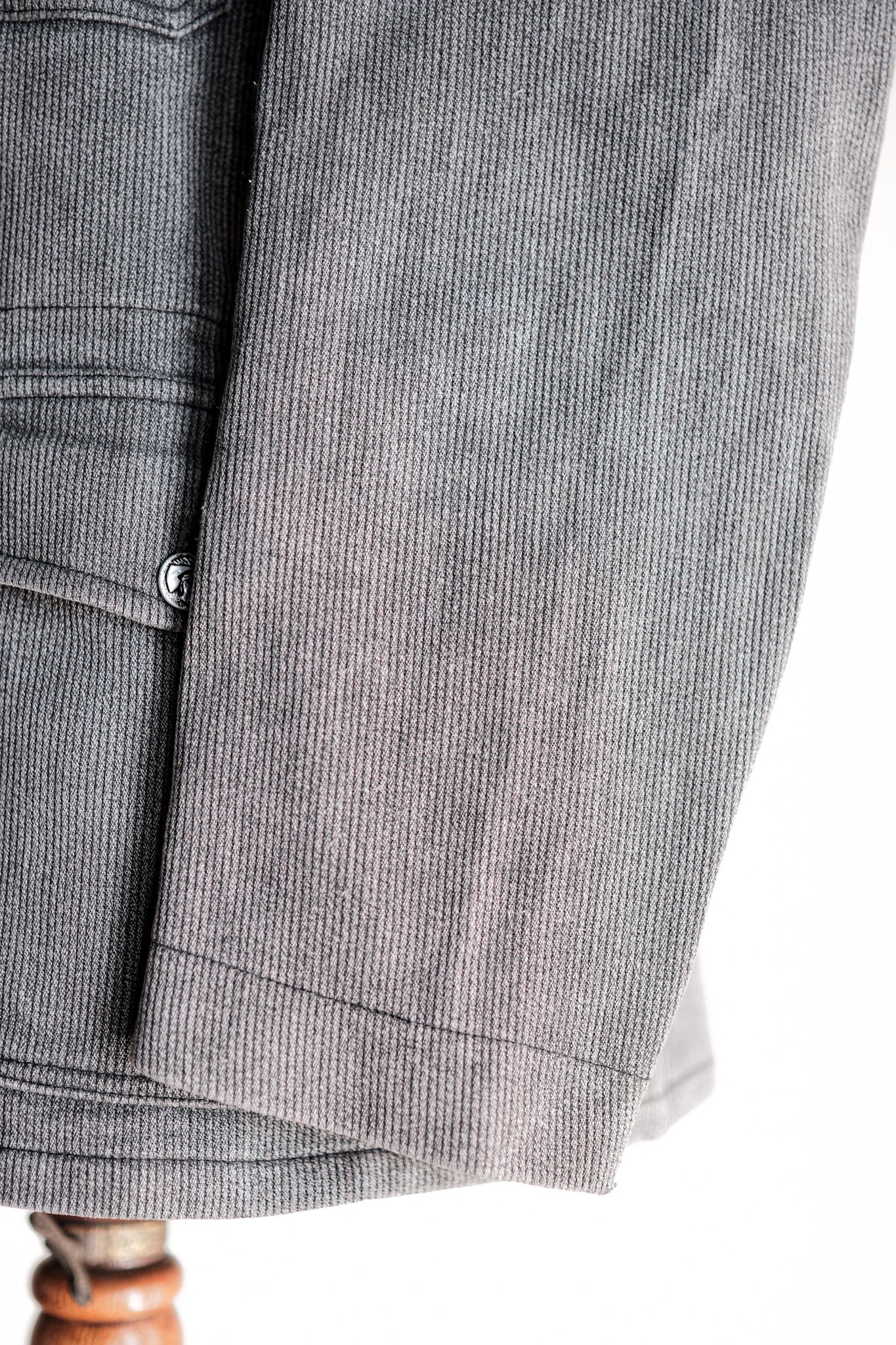【~60's】French Vintage Gray Cotton Pique Hunting Jacket