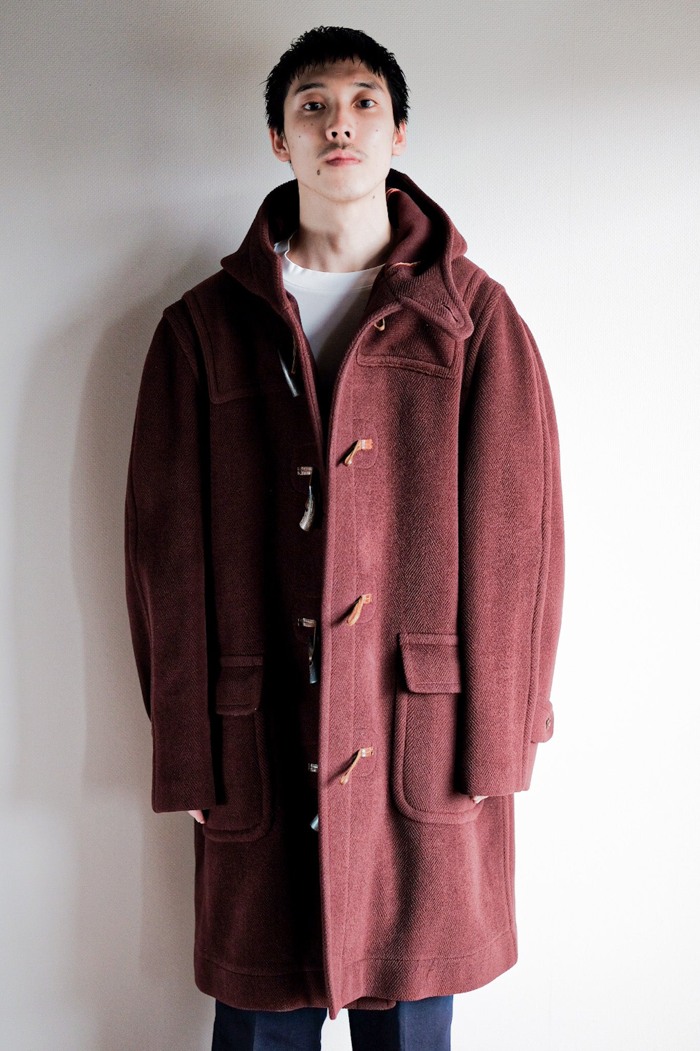 【~90's】Old INVERTERE Wool Duffle Coat "Moorbrook"