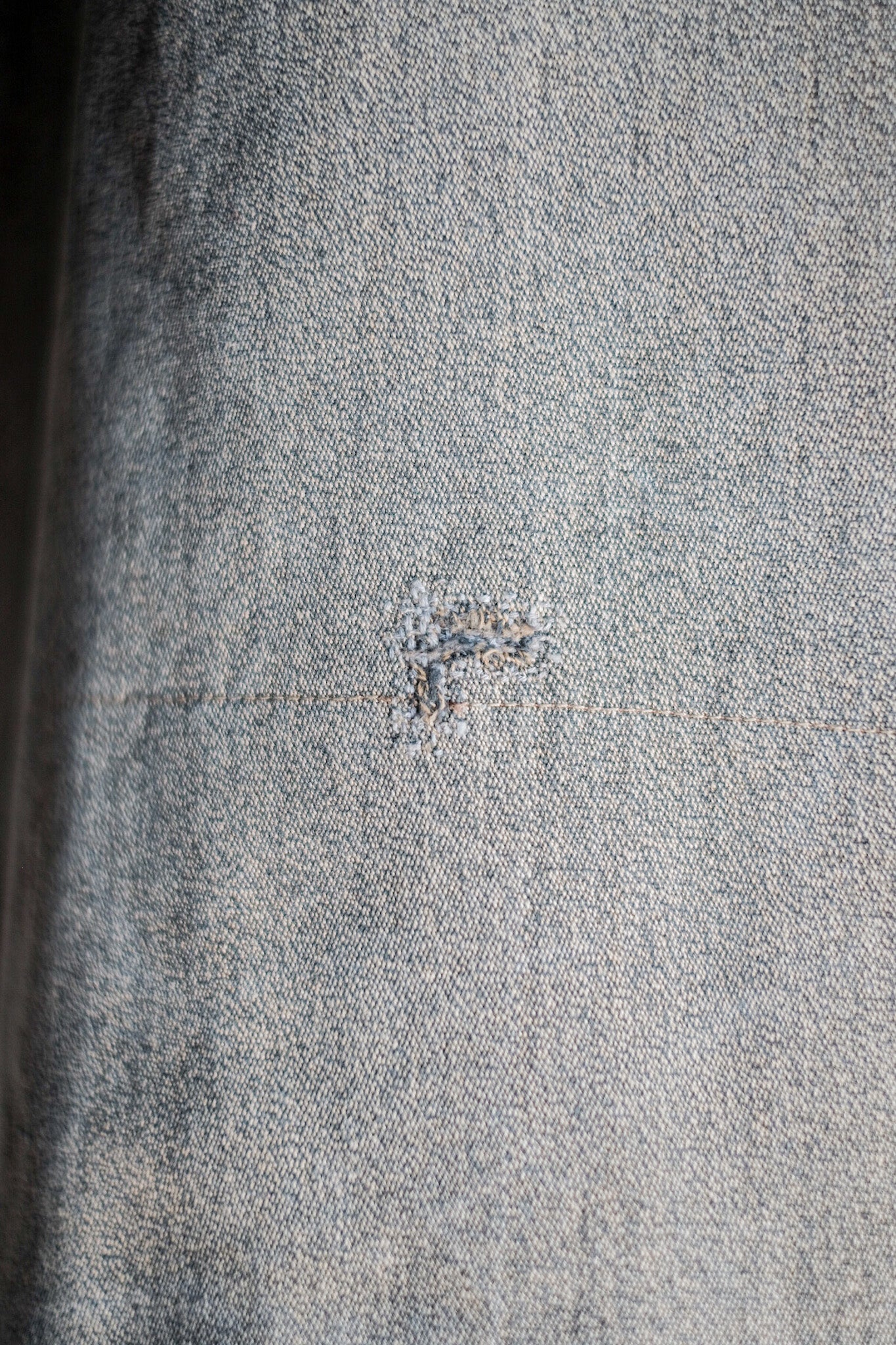 【~30's】French Vintage Brown Cotton Salt & Pepper Hunting Jacket