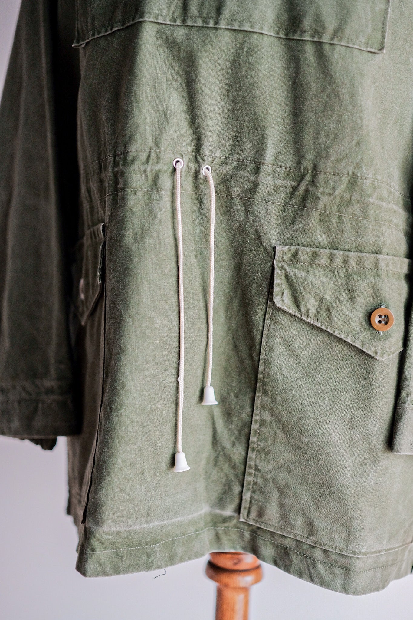 【~60's】British Vintage Green Cotton Smock "Blacks Of Greenock"