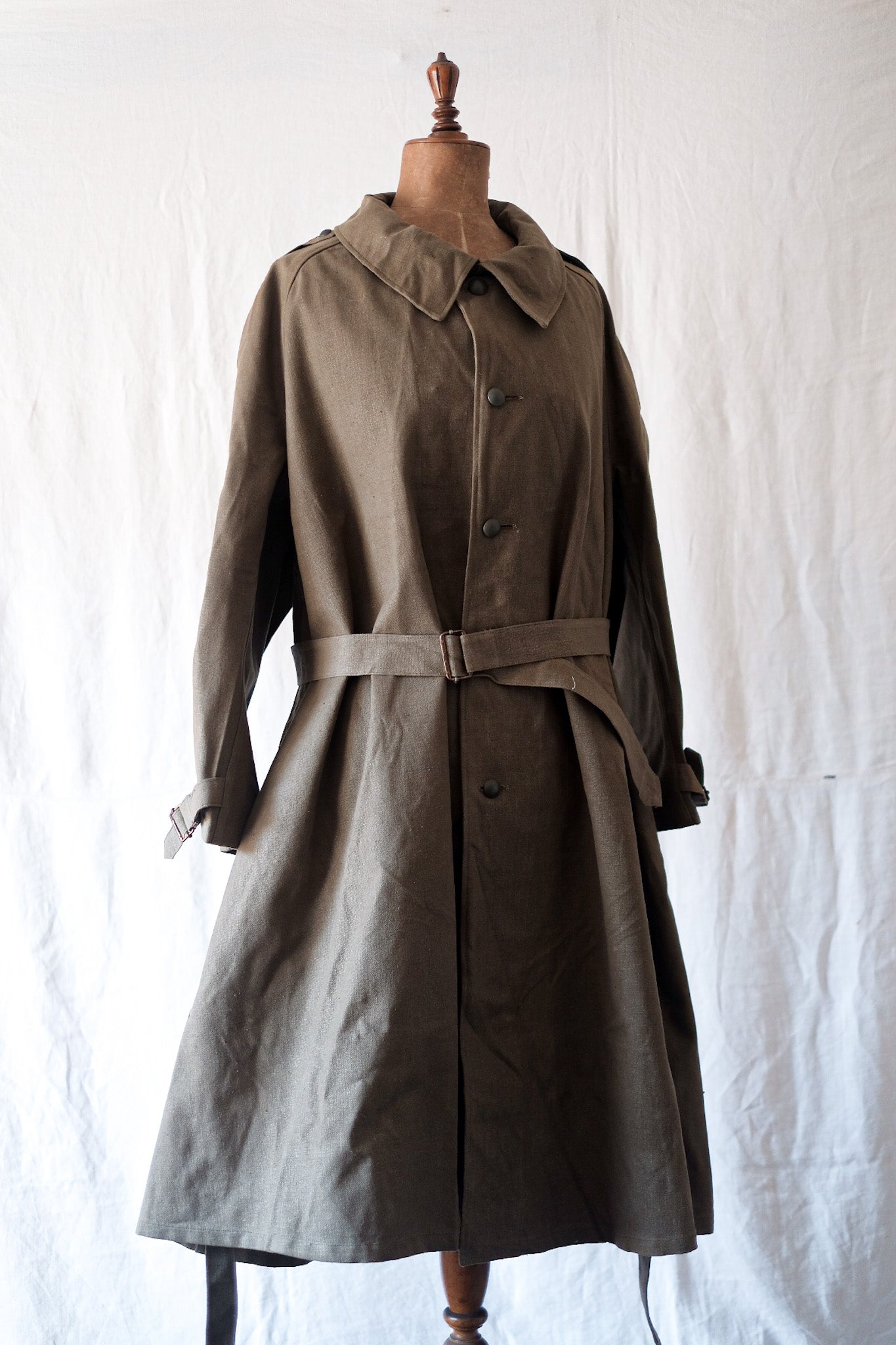 【~50's】French Army M35 Motorcycle Coat Size.2 "Dead Stock"
