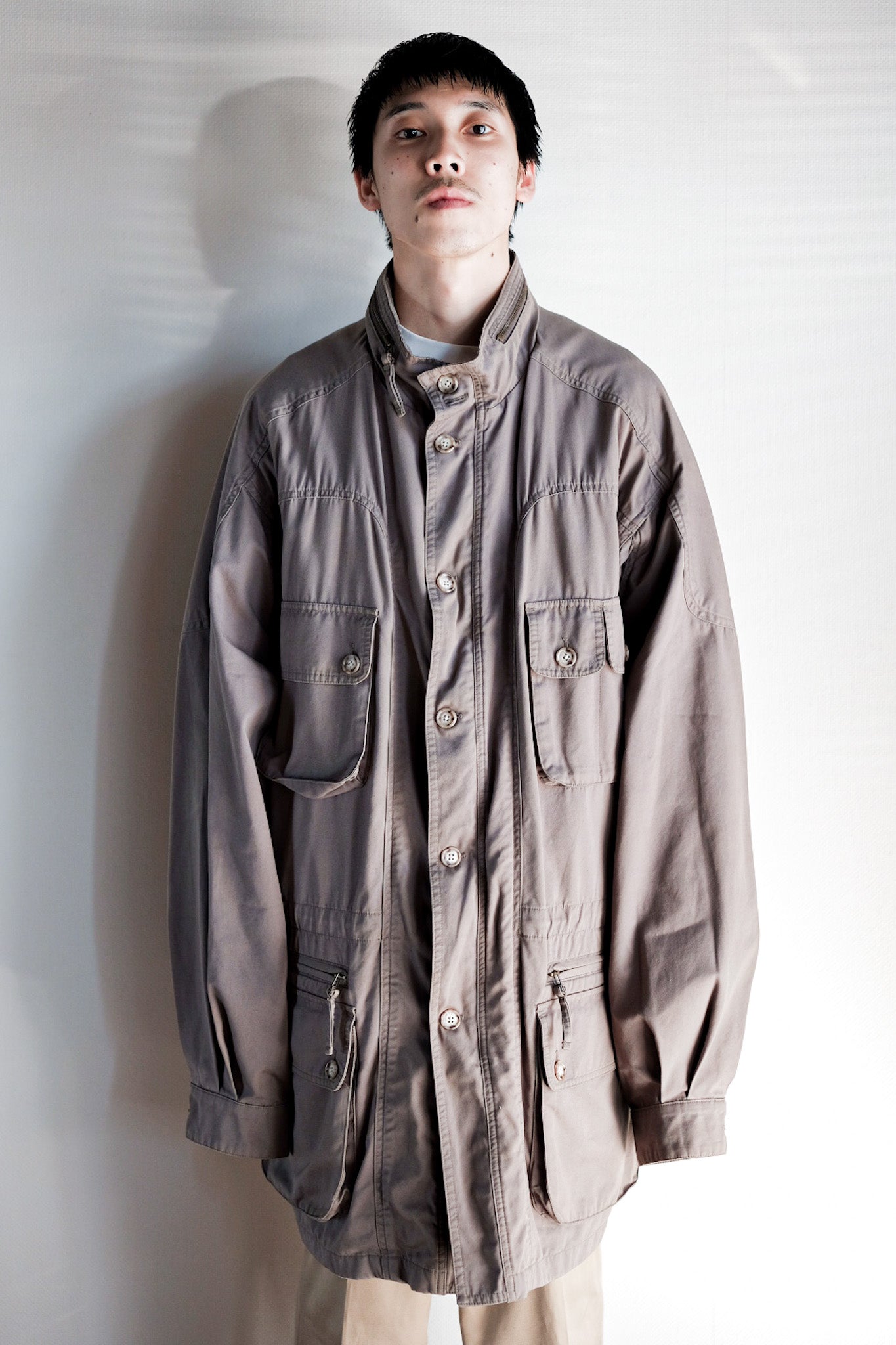 【~90's】Willis&Geiger Bush Poplin Safari Jacket Size.L-TALL