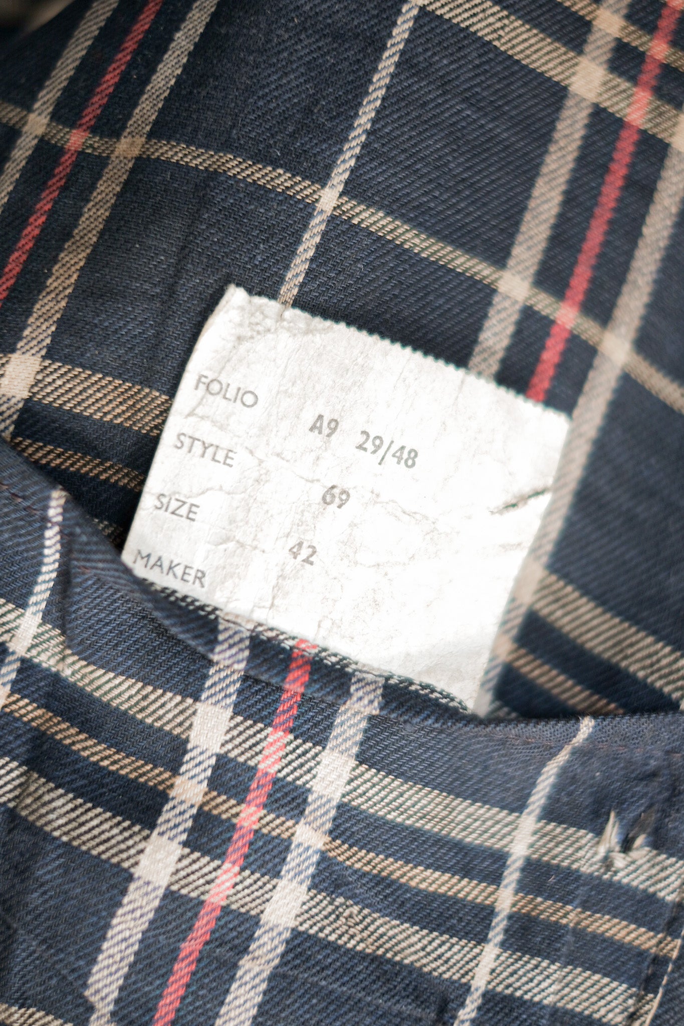 【~40's】Vintage Barbour "INTERNATIONAL SUIT" White Label
