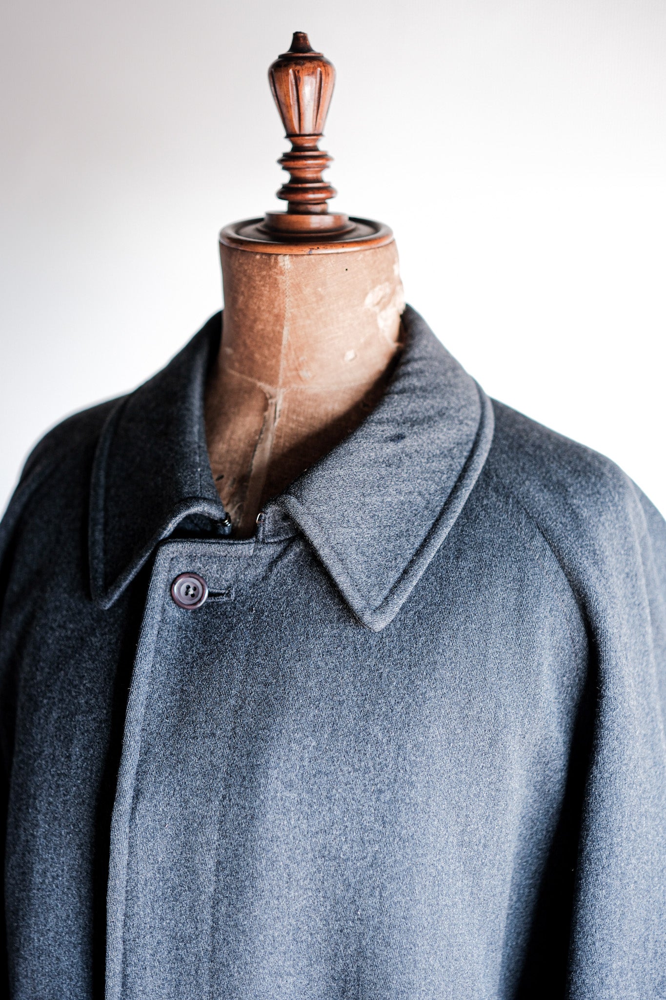 【~70's】Vintage Aquascutum Single Raglan Wool Rider Coat