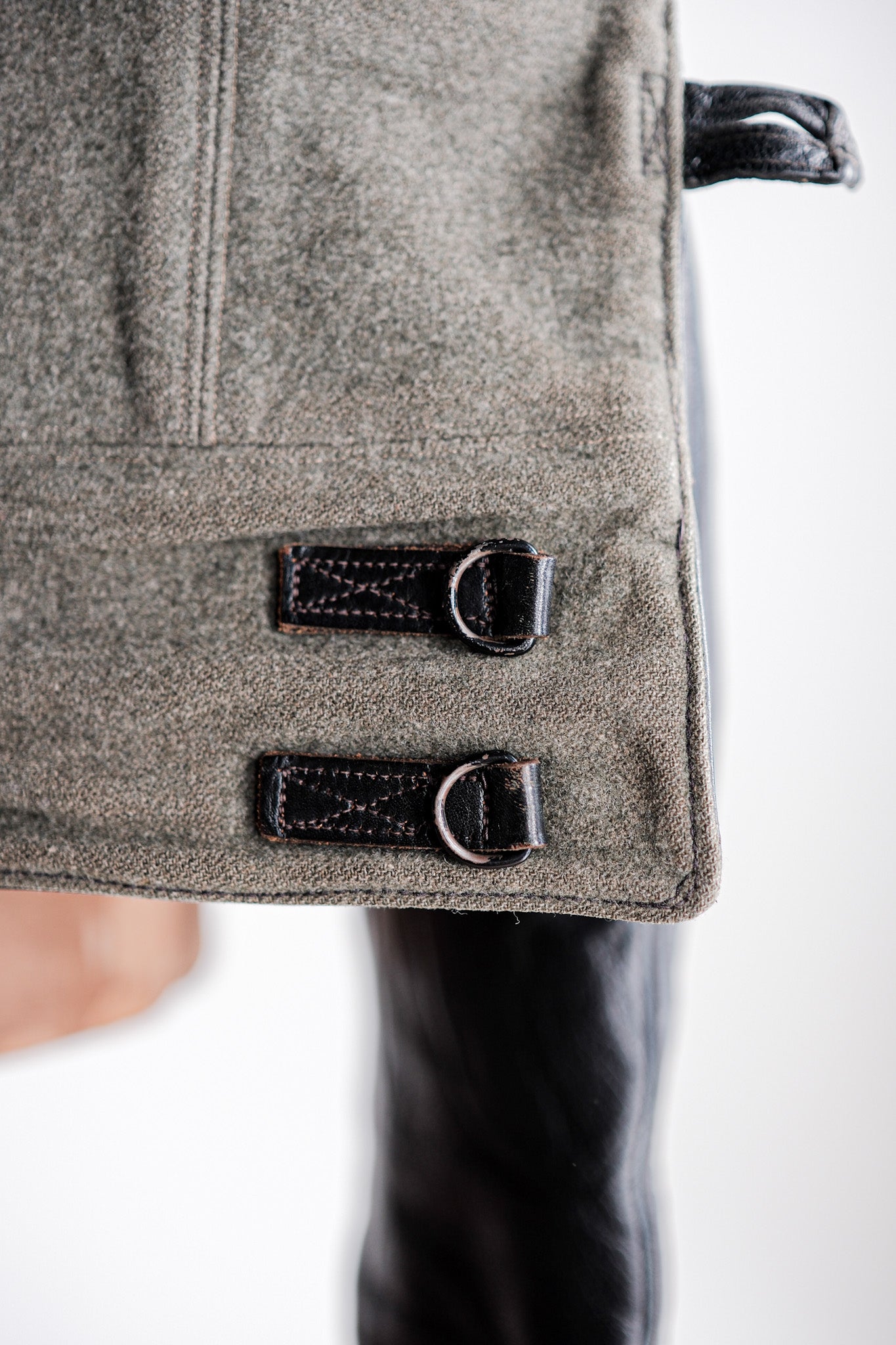 【~50's】Swedish Army Dispatch Rider Leather Motorcycle Jacket