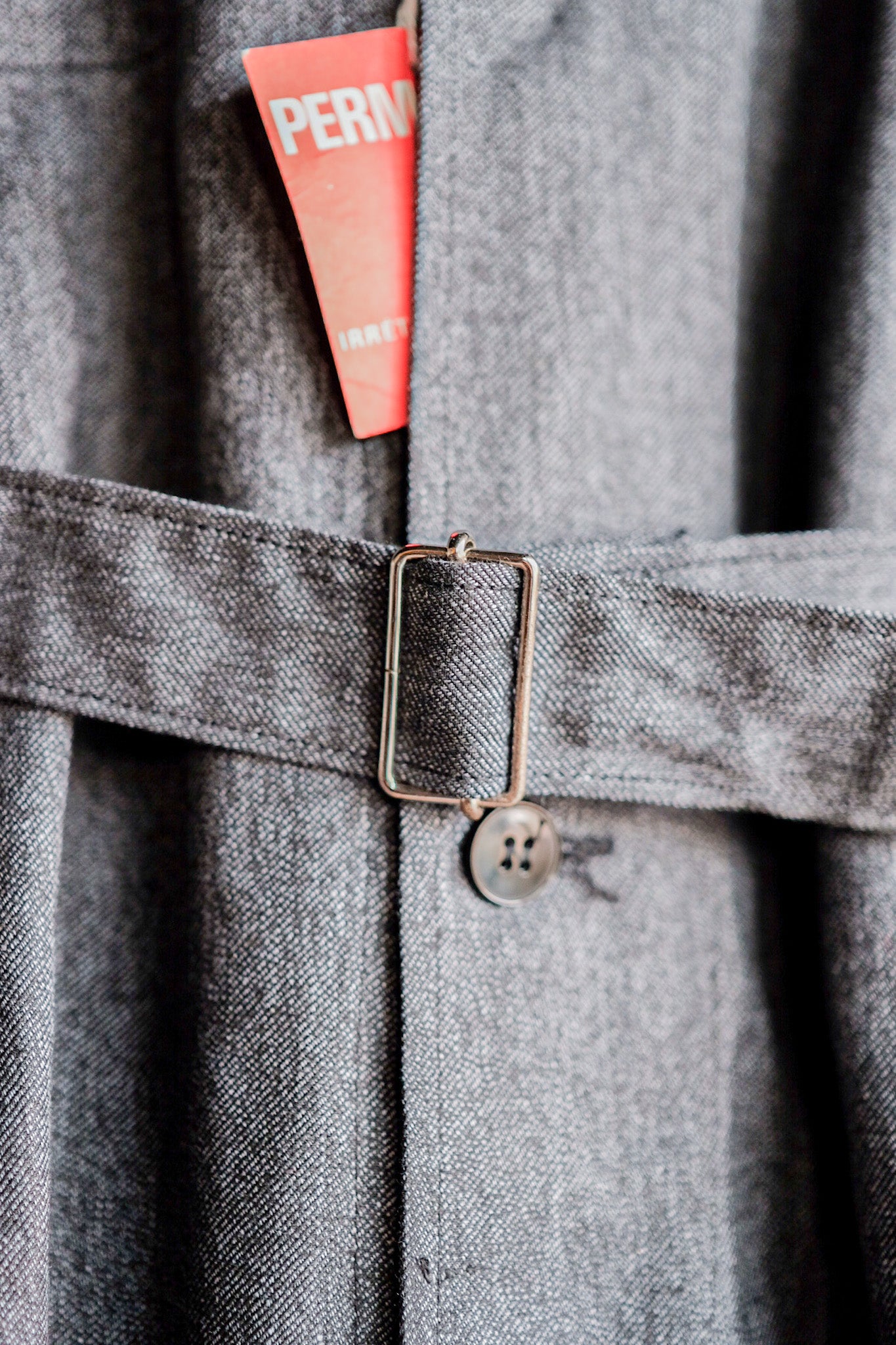 【~40's】French Vintage Black Chambray Atelier Coat “Dead Stock”