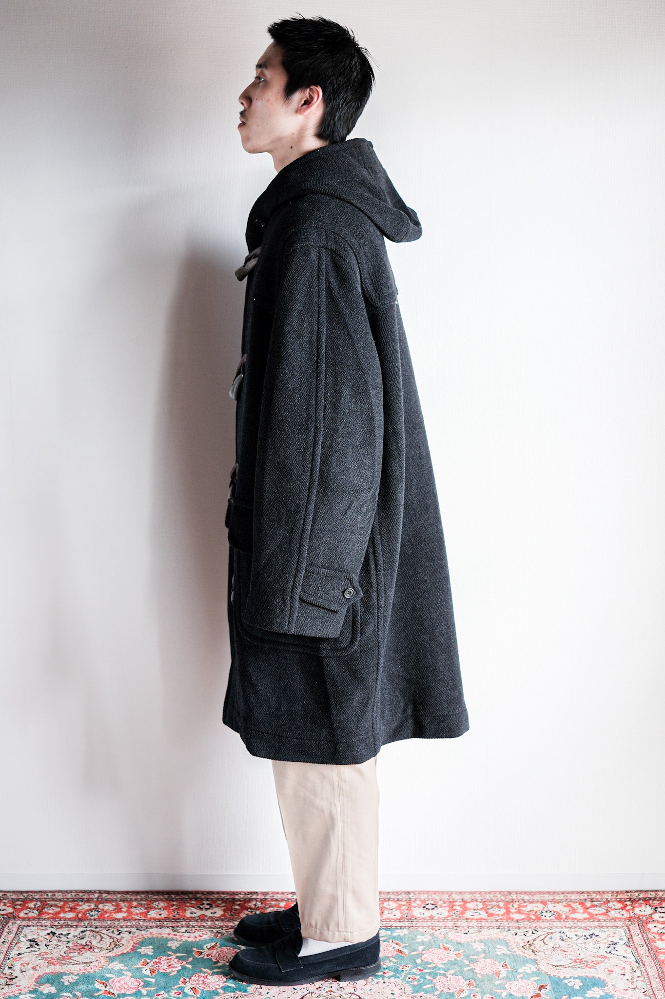 【~90's】Old INVERTERE Wool Duffle Coat "Moorbrook"