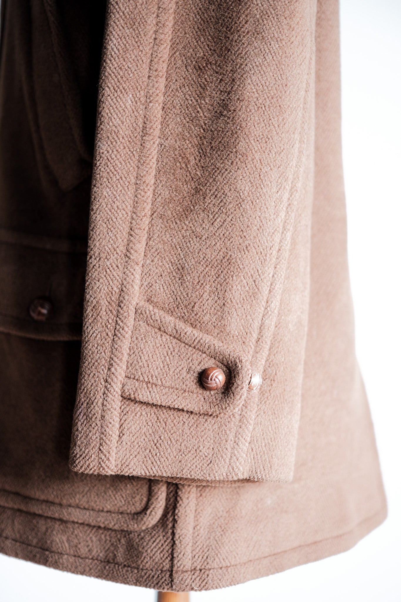 【~90's】Old INVERTERE Wool Jacket With Chin Strap "Moorbrook"