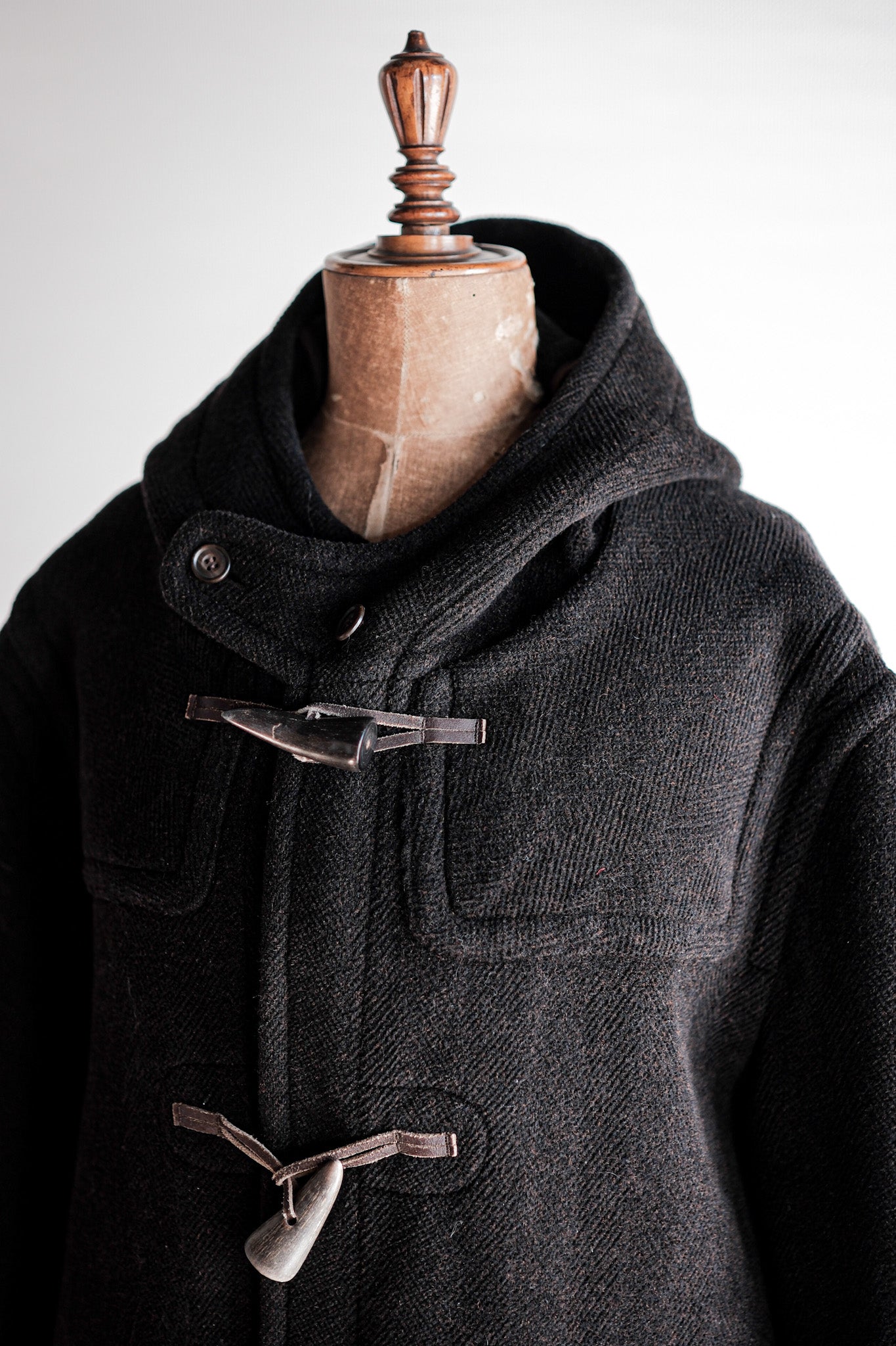 【~90's】Old INVERTERE Wool Duffle Coat "Moorbrook"