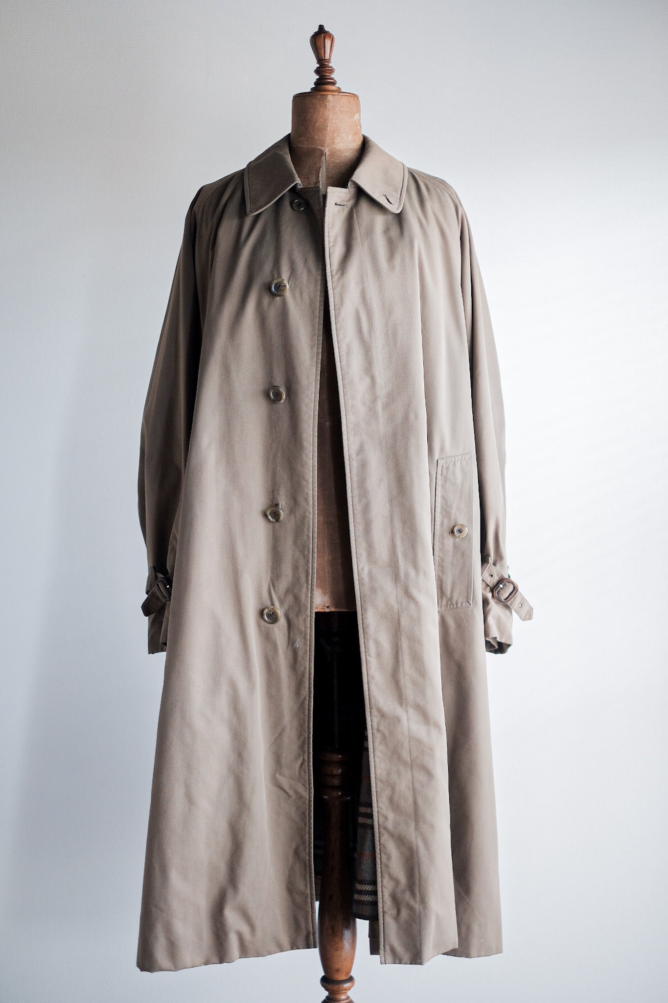 【~70's】Vintage Burberry's Single Raglan Rider Coat With Liner "JENS SORENSEN & CO. 別注"