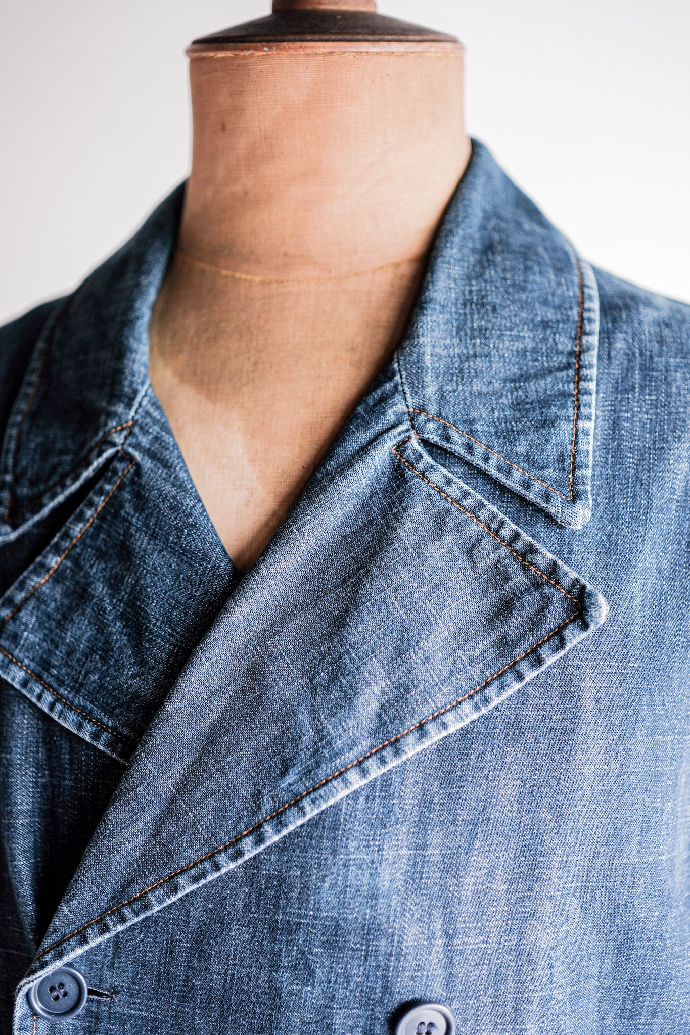 【~00’s】Old miu miu Double Breasted Denim Coat