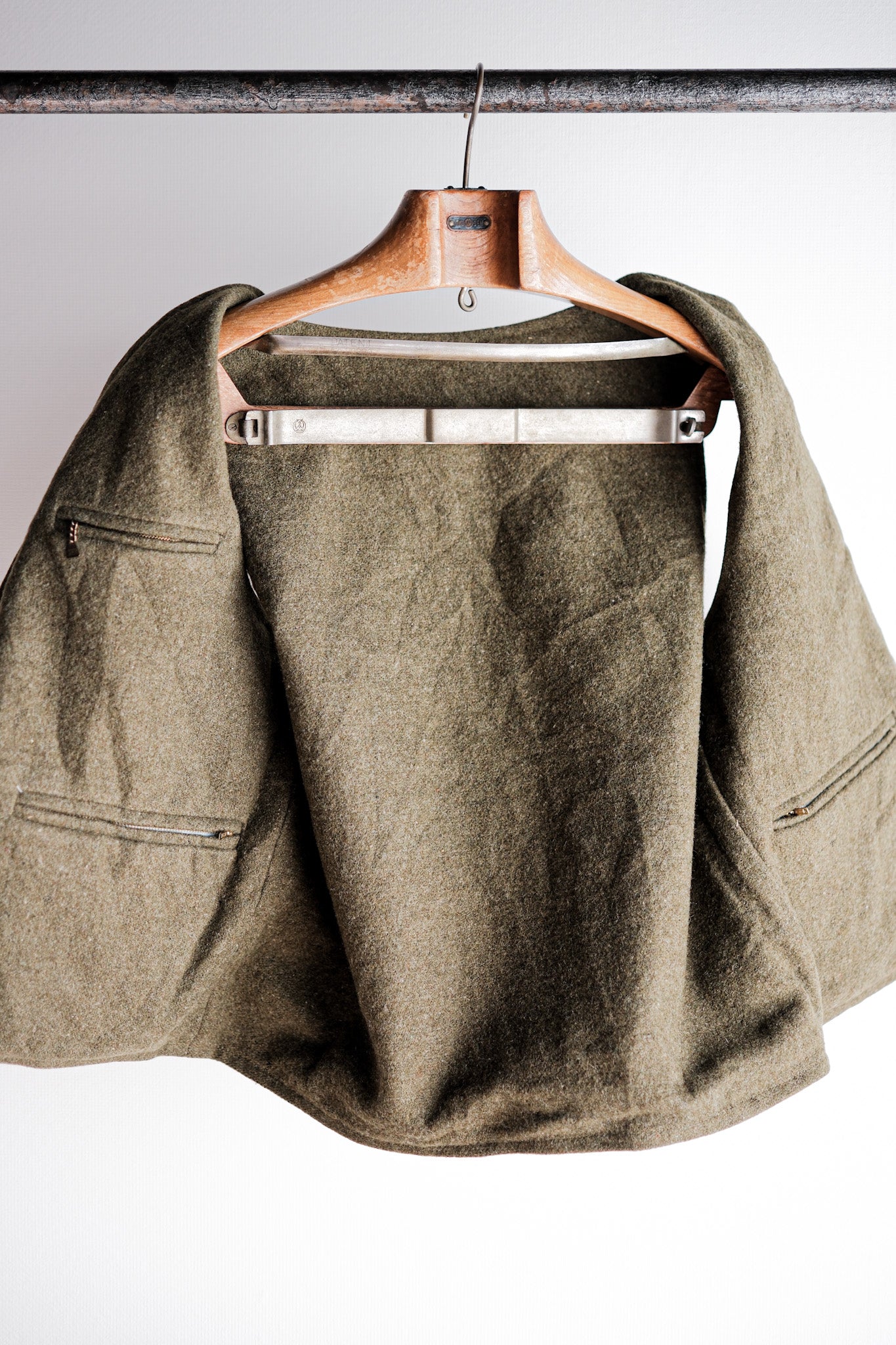 【~70's】American Vintage Tiger Stripe Camouflage Reversible Vest