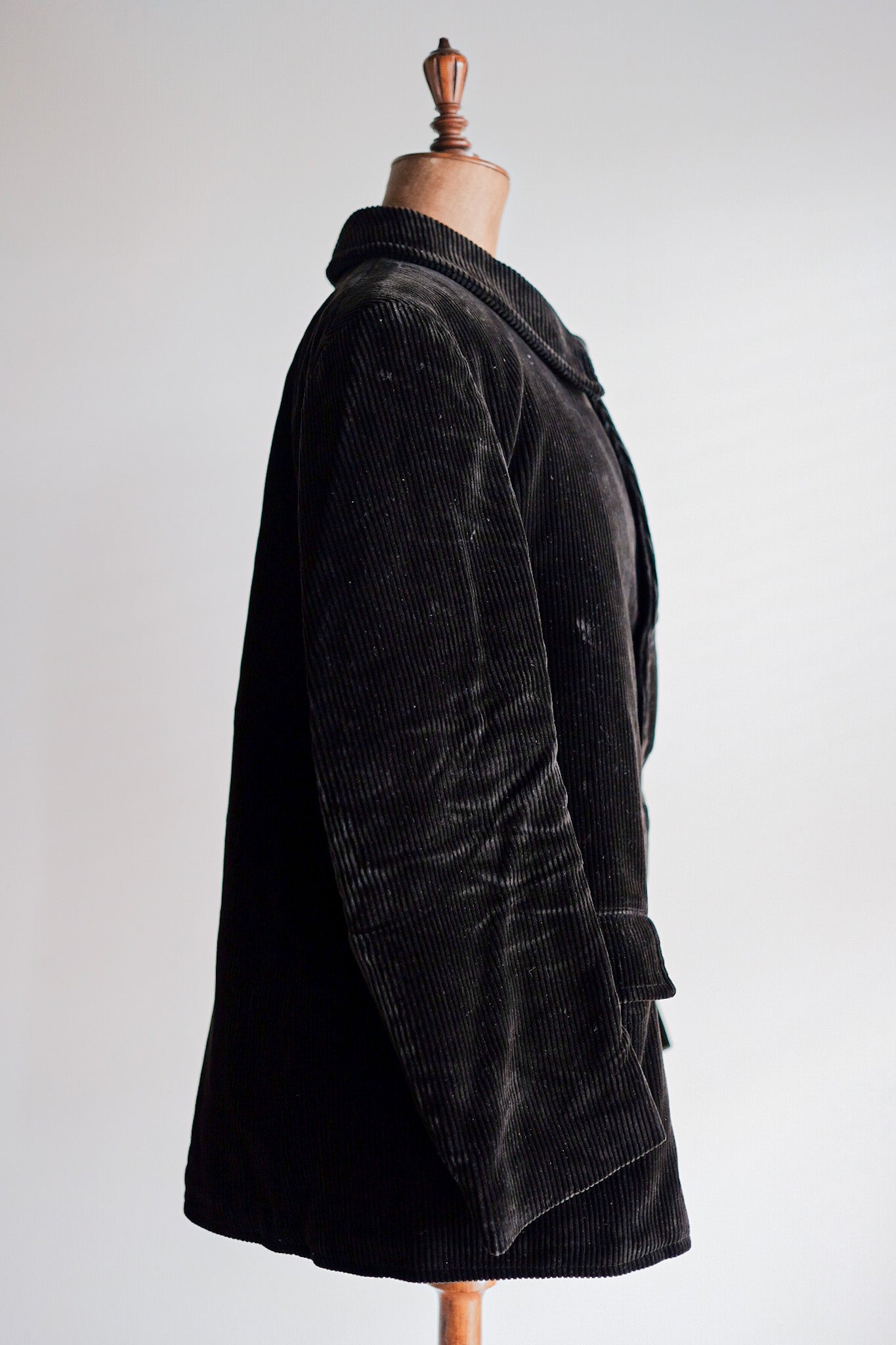 【~40's】French Vintage Black Corduroy Work Jacket