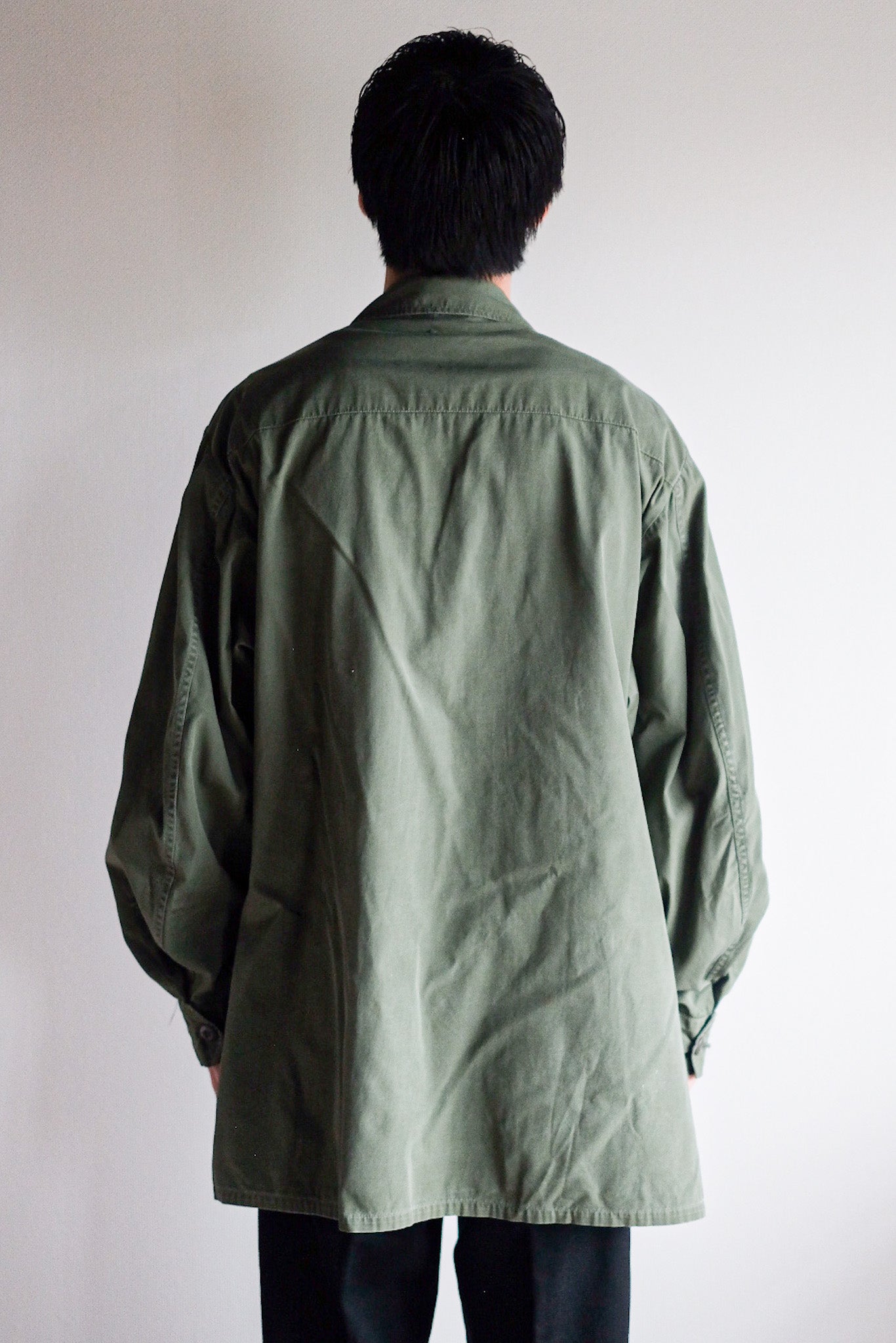 【~60's】US Army Jungle Fatigue Jacket "3rd Type" Size.LARGE-REGULAR