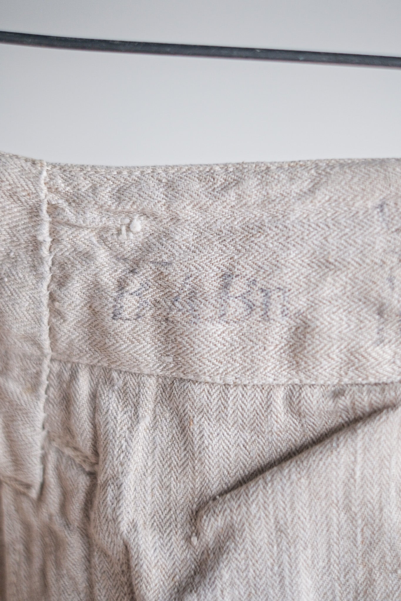 【~40's】WW2 German Army Drillich HBT Linen Trousers