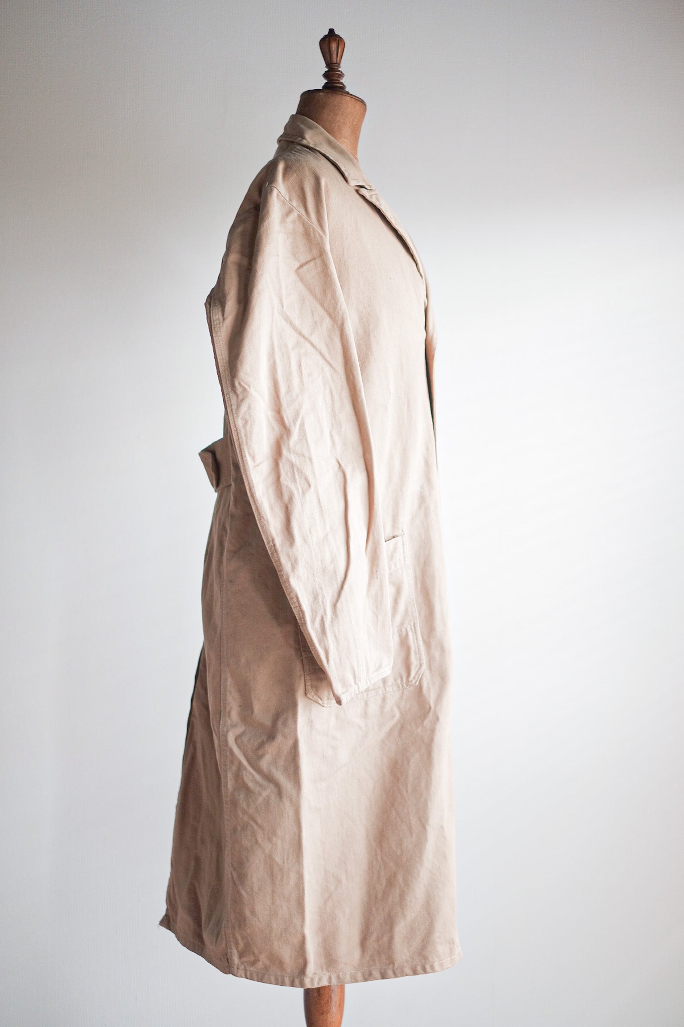 【~50's】Dutch Vintage Double Breasted Cotton Work Coat