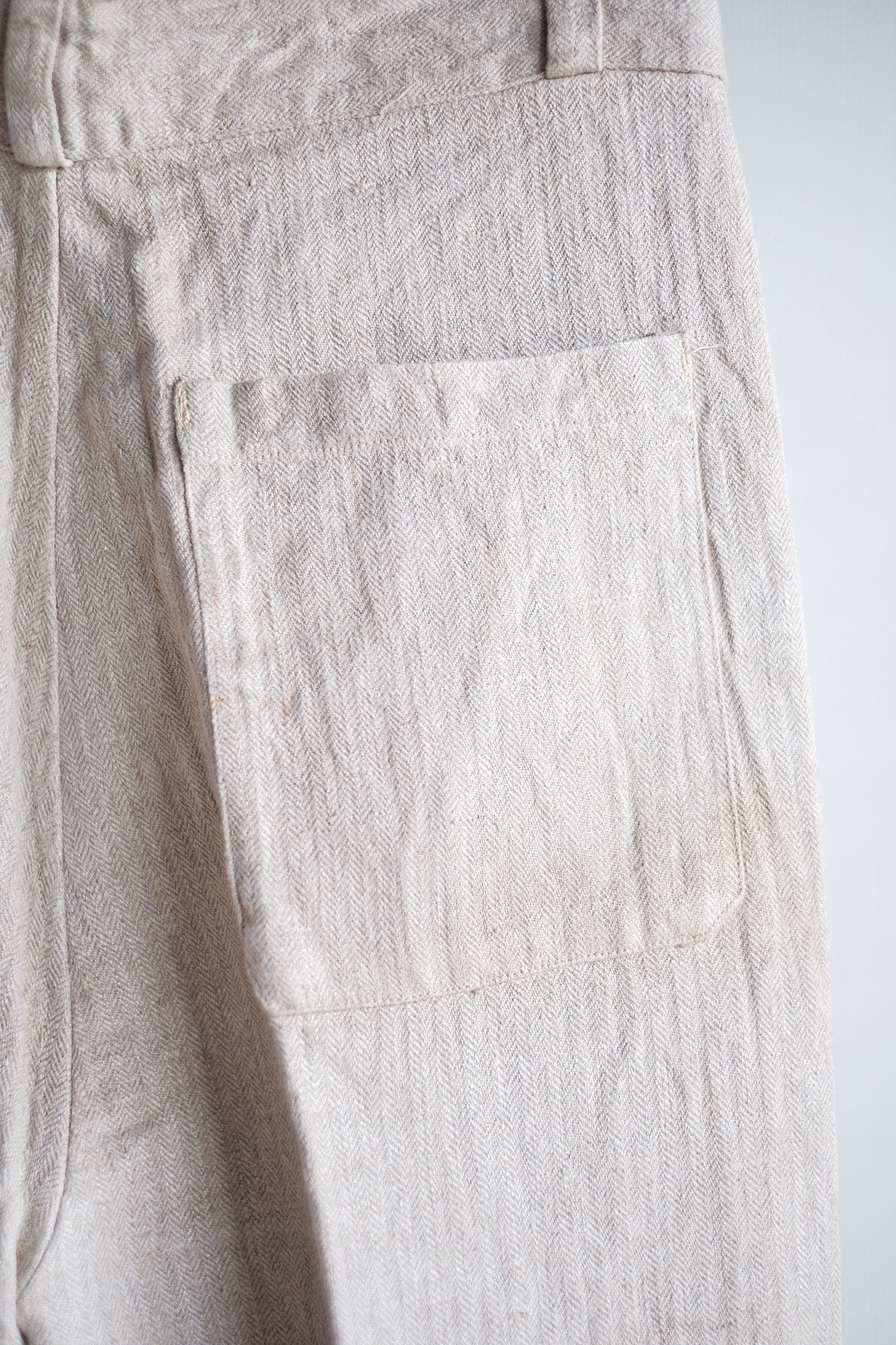 【~40’s】German Vintage HBT Linen Trousers