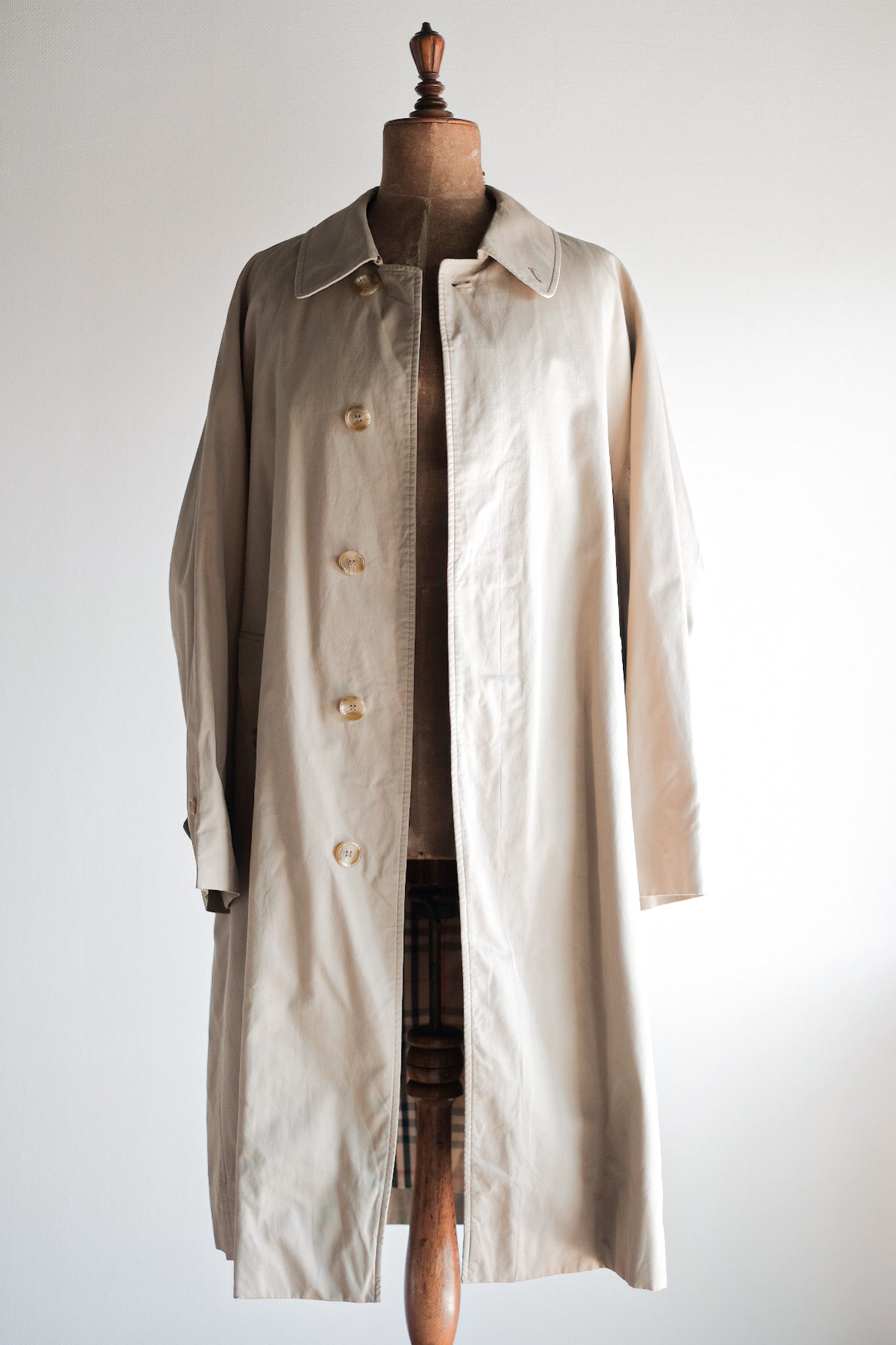 【~70's】Vintage Burberry Single Raglan Balmacaan Coat C100