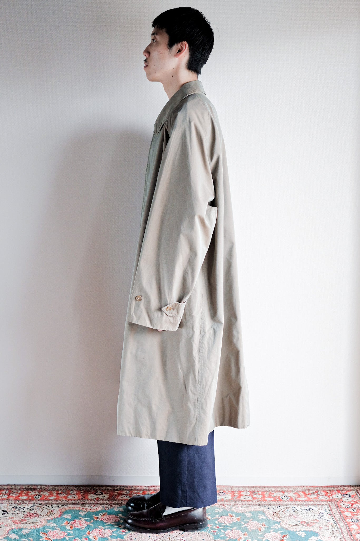 【~80's】Vintage Burberry's Single Raglan Balmacaan Coat C100 Size.58REG "TAMAMUSHI"