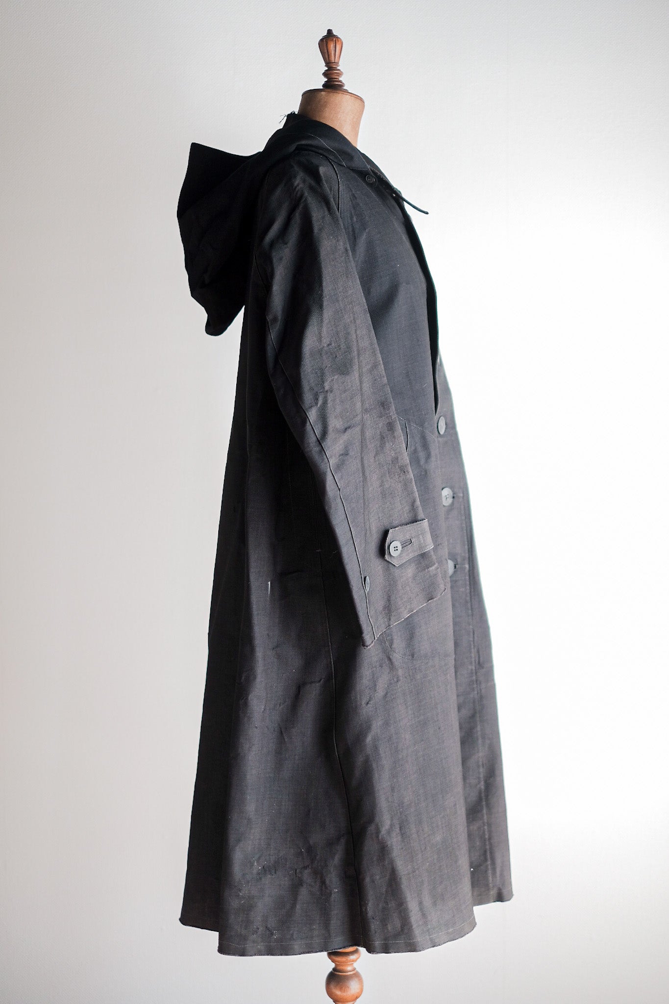 【Early 20th C】French Antique Rubber Raincoat