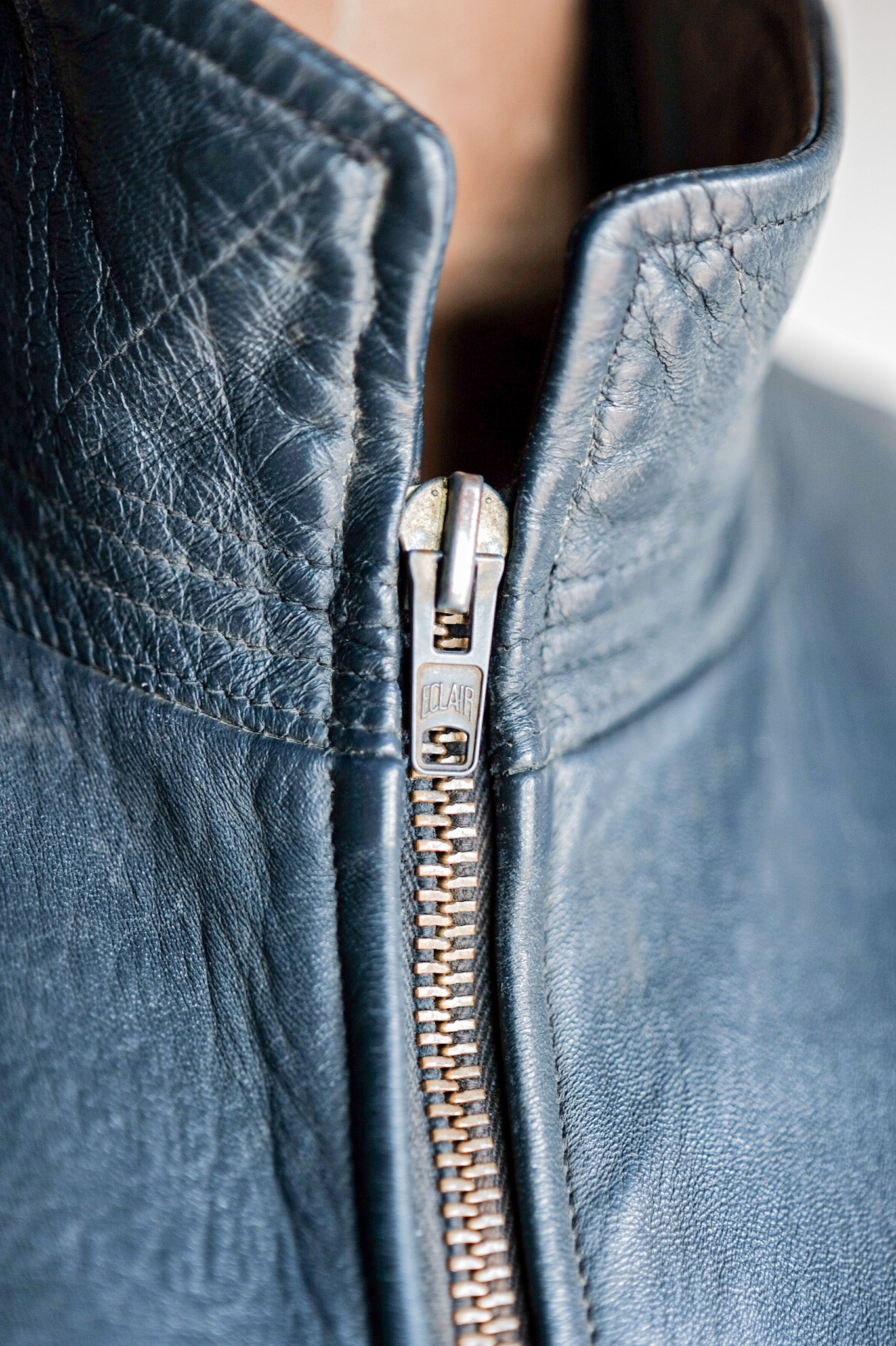 【~70's】French Air Force Pilot Leather Jacket
